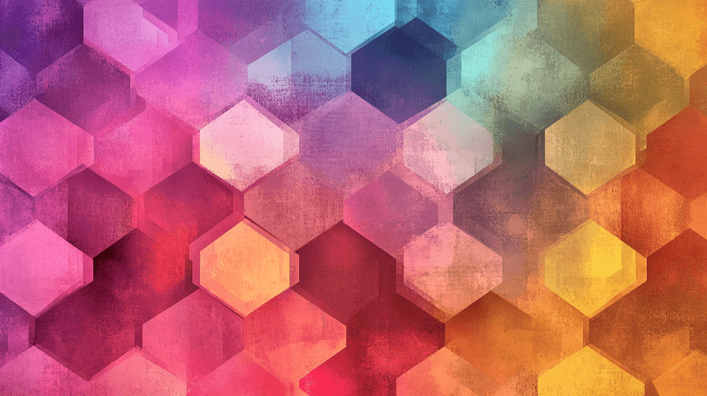 Colored Hexagon Wallpaper | Murals Wallpaper