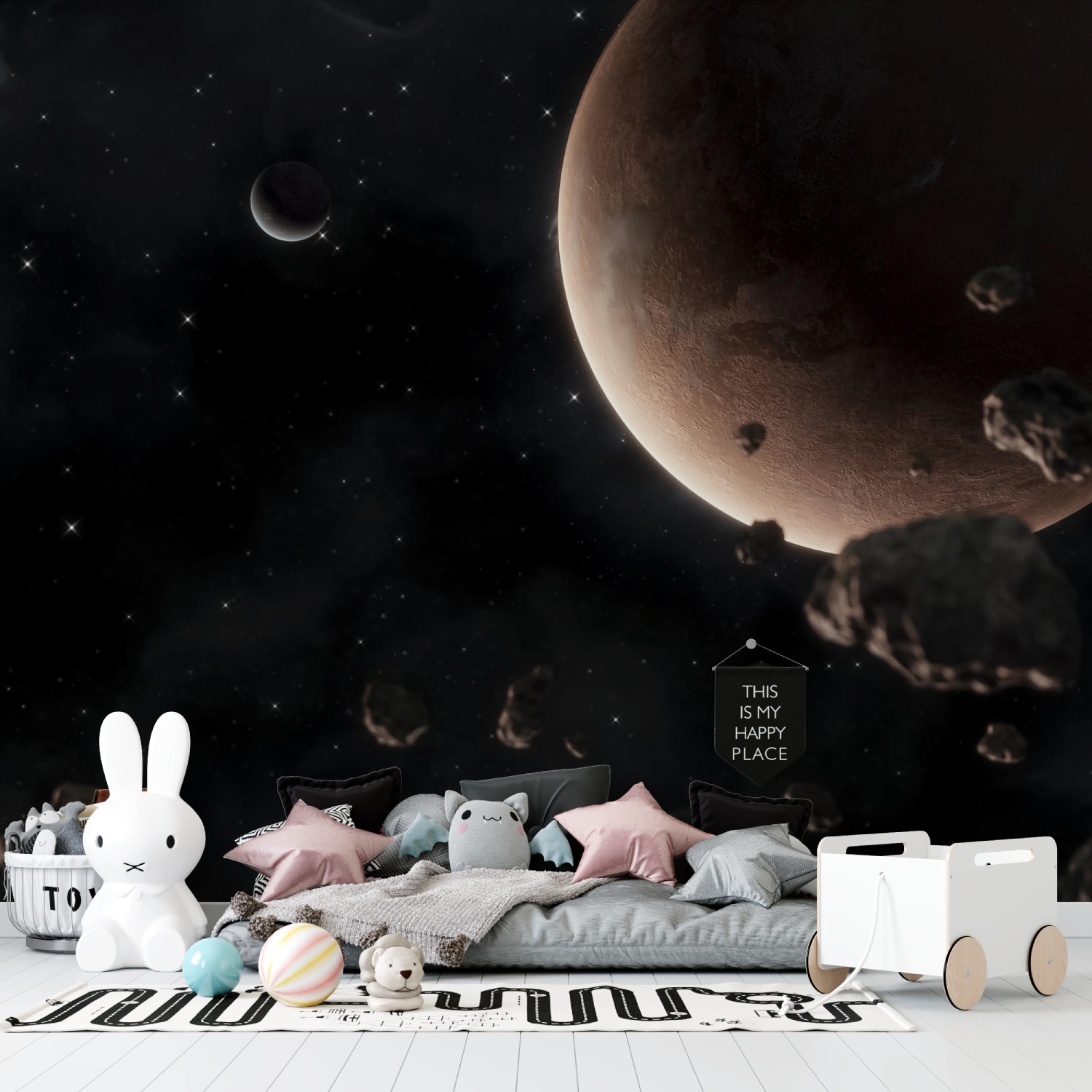 Adult Bedroom Space Wallpaper | Murals Wallpaper