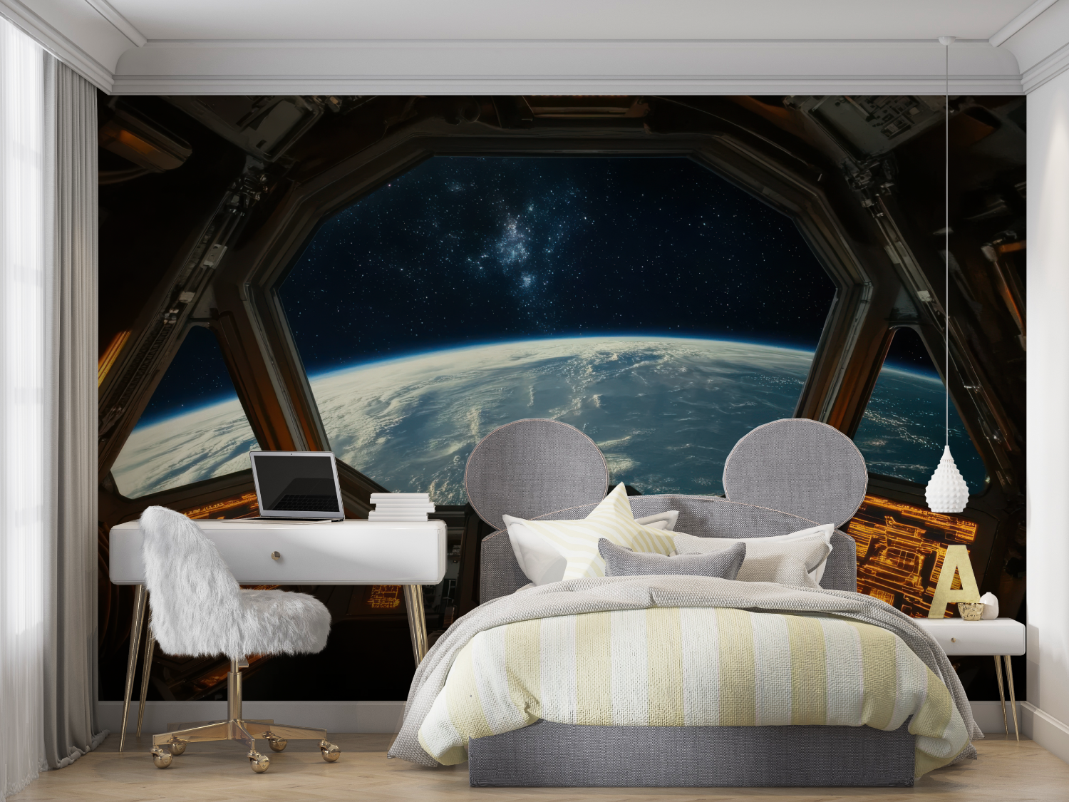 Interior Spaceship View Wallpaper | Murals Wallpaper