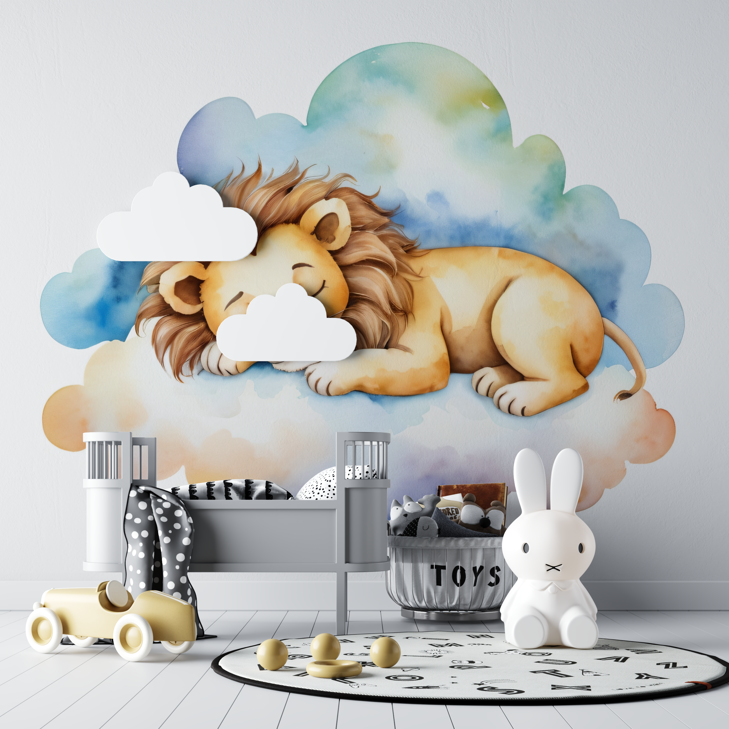 Sleepy Lion Cub Wallpaper | Murals Wallpaper