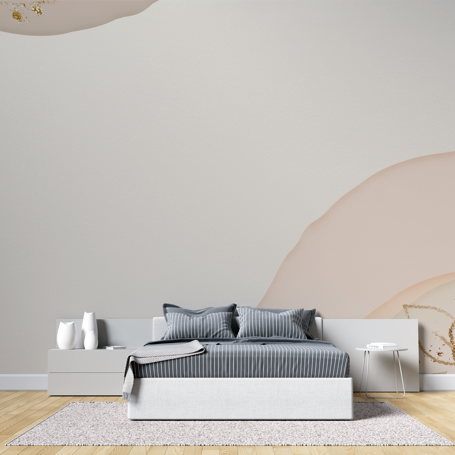 Cocooning Rose Gold Wallpaper | Murals Wallpaper