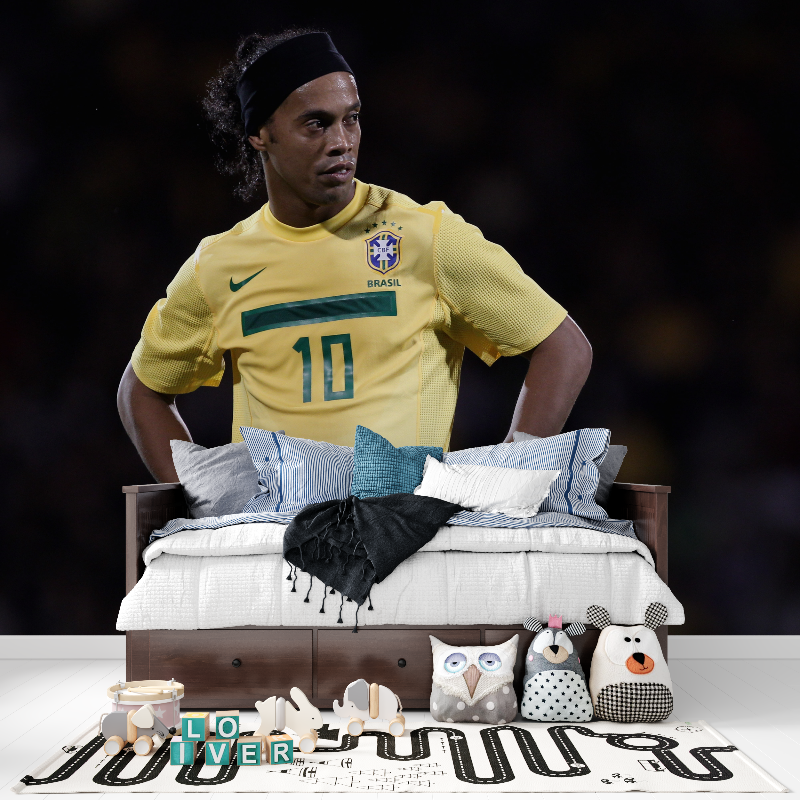Ronaldinho-Hintergrundbild | Wandbild