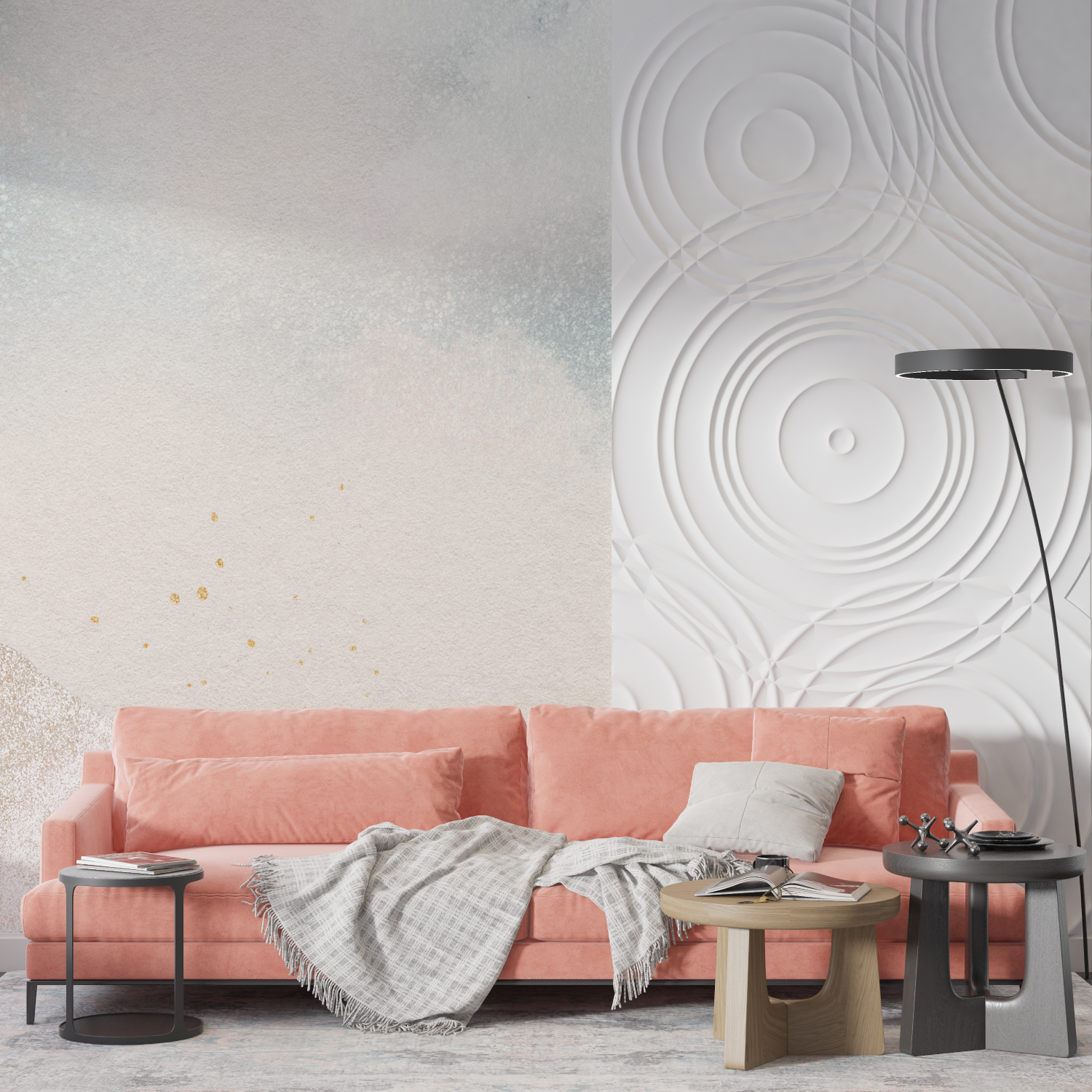 Cozy Landscape Soft Colors Wallpaper | Murals Wallpaper