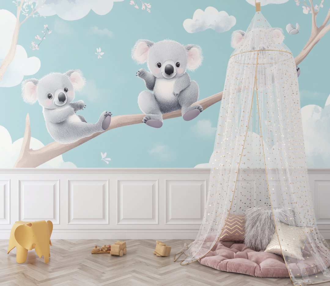 Pastel Sky Koala Wallpaper | Murals Wallpaper