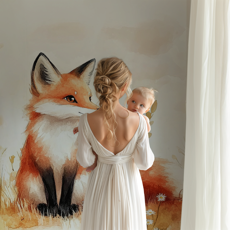 Fox Wallpaper for Baby Room | Murals Wallpaper