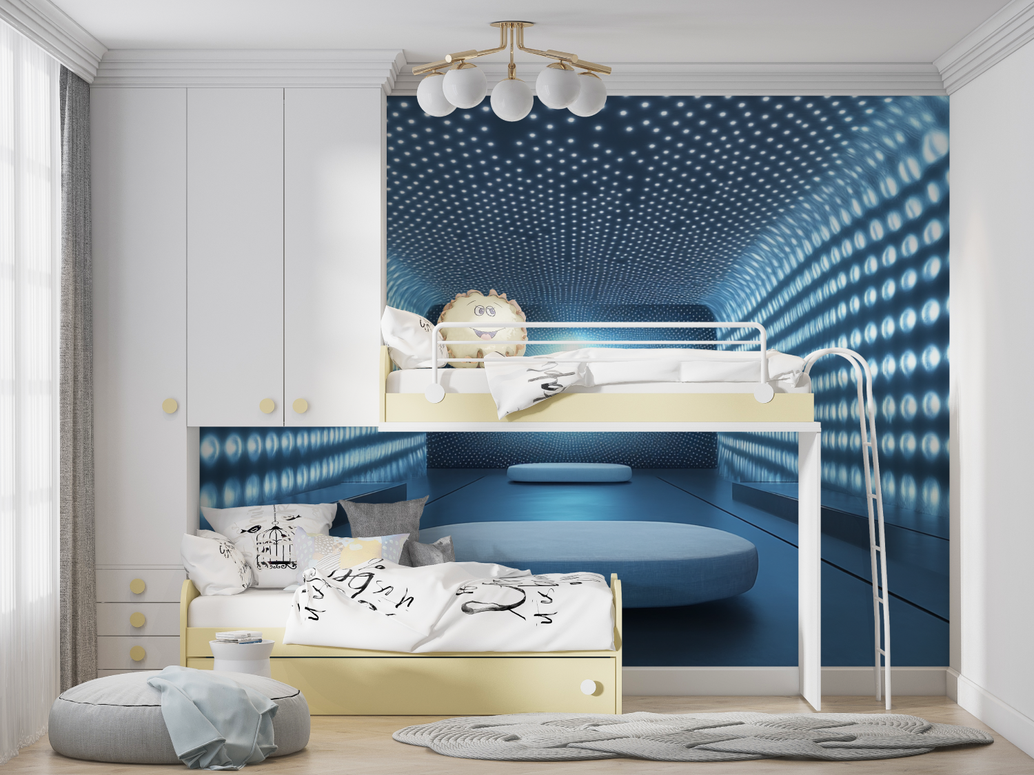 Futuristic Bedroom Wallpaper | Murals Wallpaper