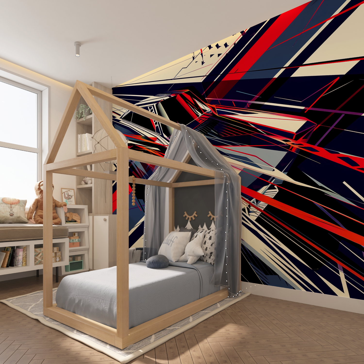 Sportwagen-Tapete | Wandbildtapete