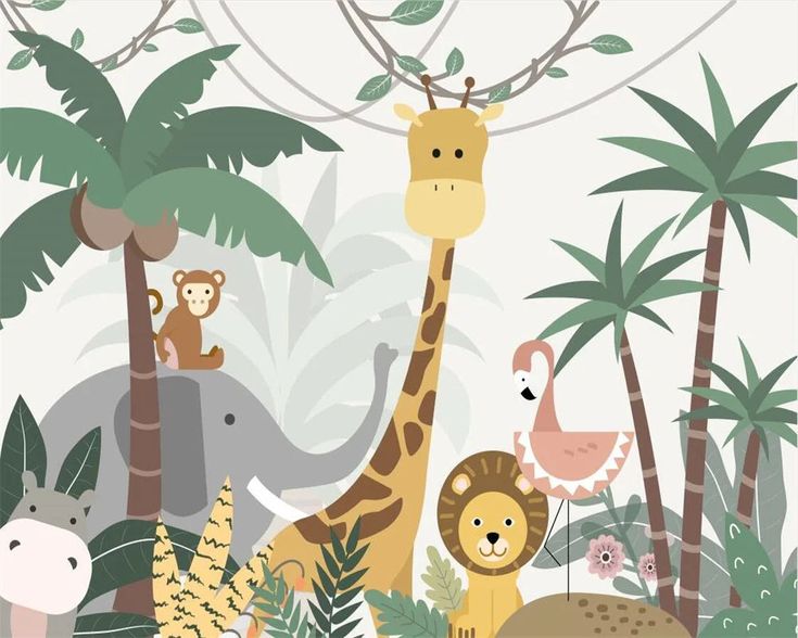 Animal Wallpaper <br/> Jungle & Co. | Murals Wallpaper