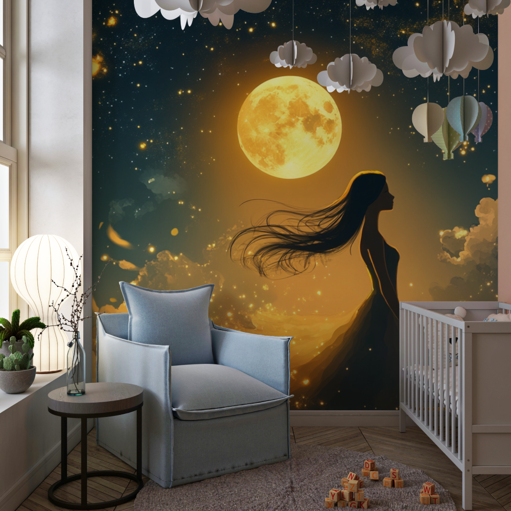 Princess Under the Stars Wallpaper | Murals Wallpaper