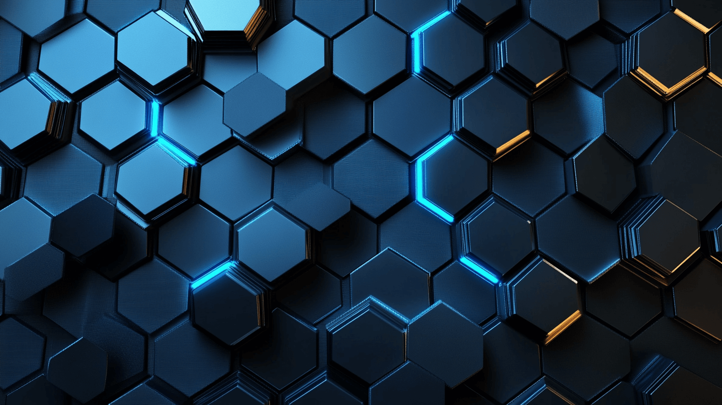 Futuristic Hexagon Gamer Wallpaper | Murals Wallpaper
