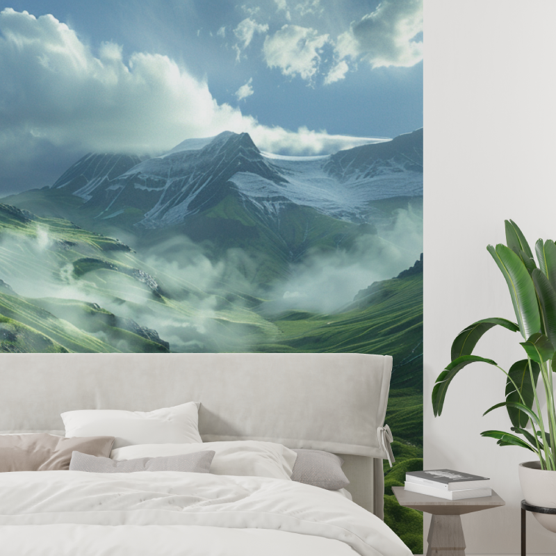 3D Mountain Mural Wallpaper | Murals Wallpaper