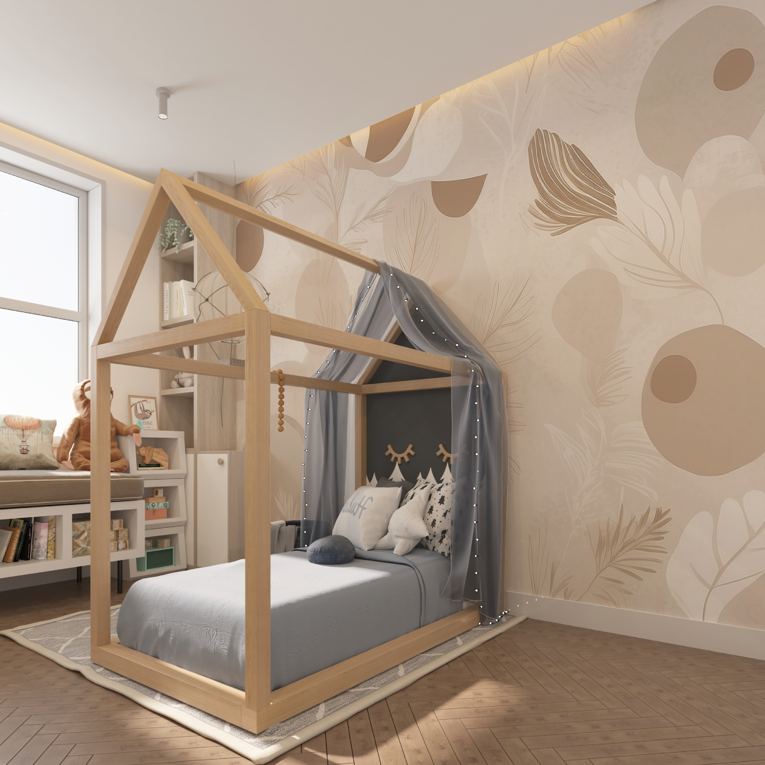 Brown Kids Wallpaper | Murals Wallpaper