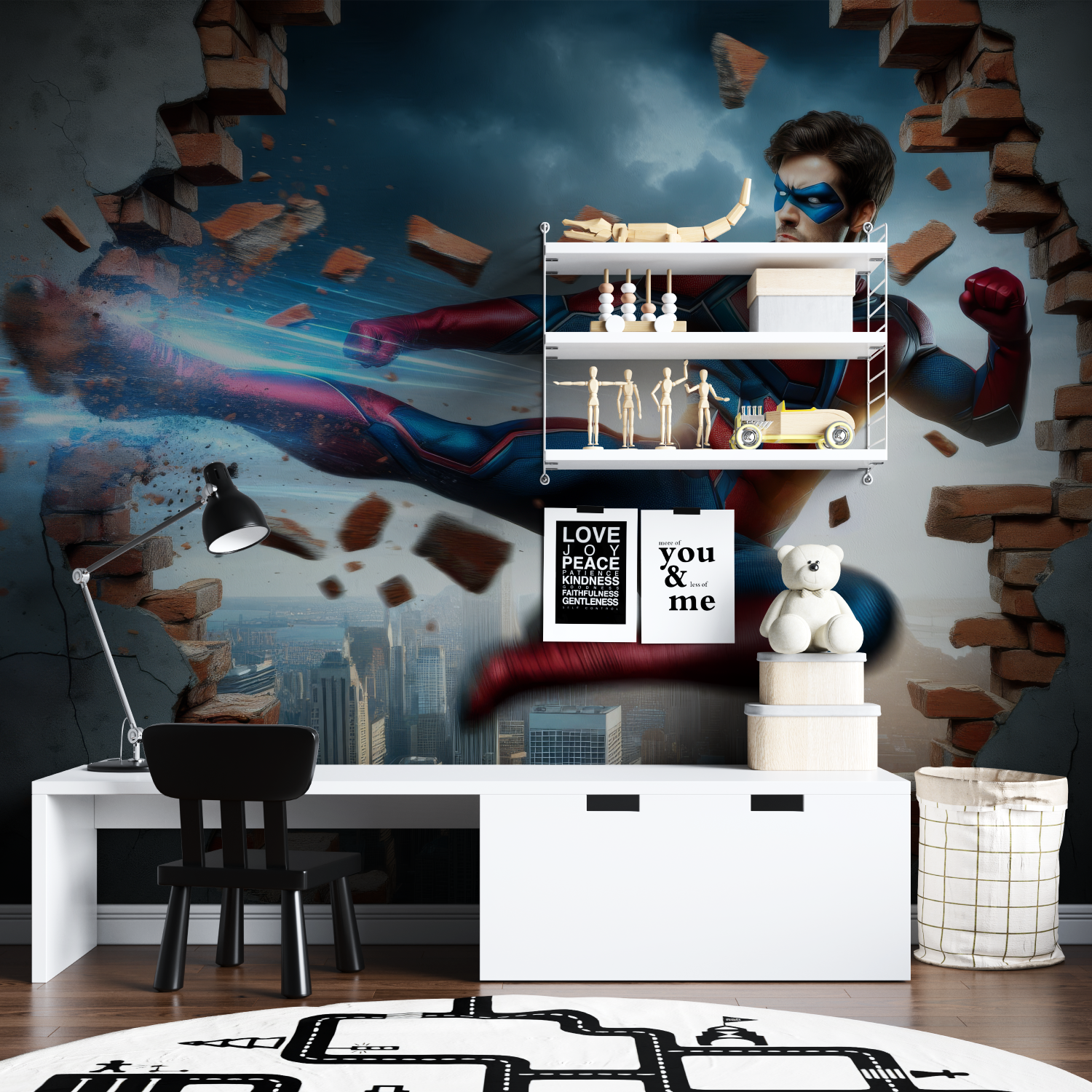 3D Super Hero Wallpaper | Murals Wallpaper