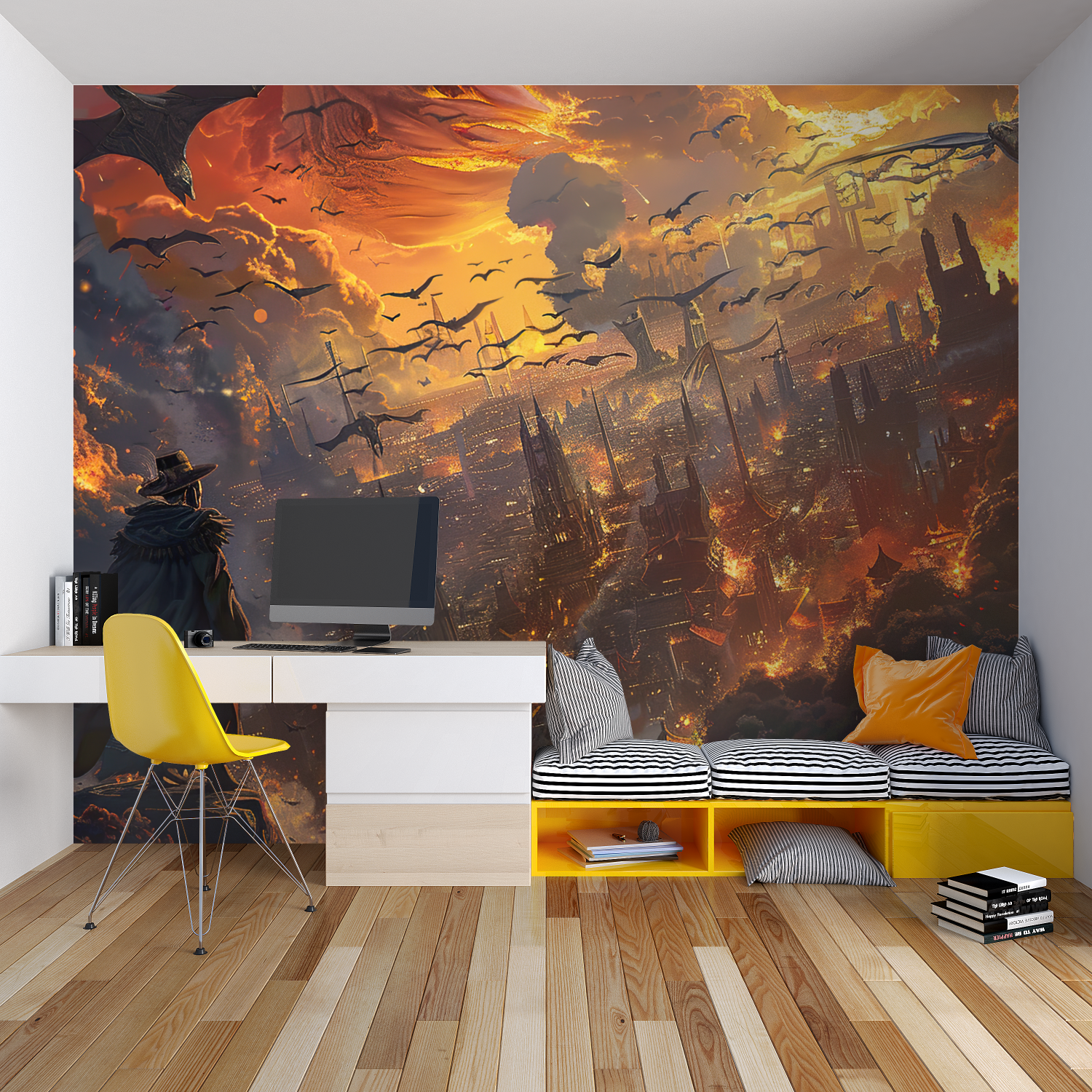 Anime Fire Kingdom Wallpaper | Murals Wallpaper