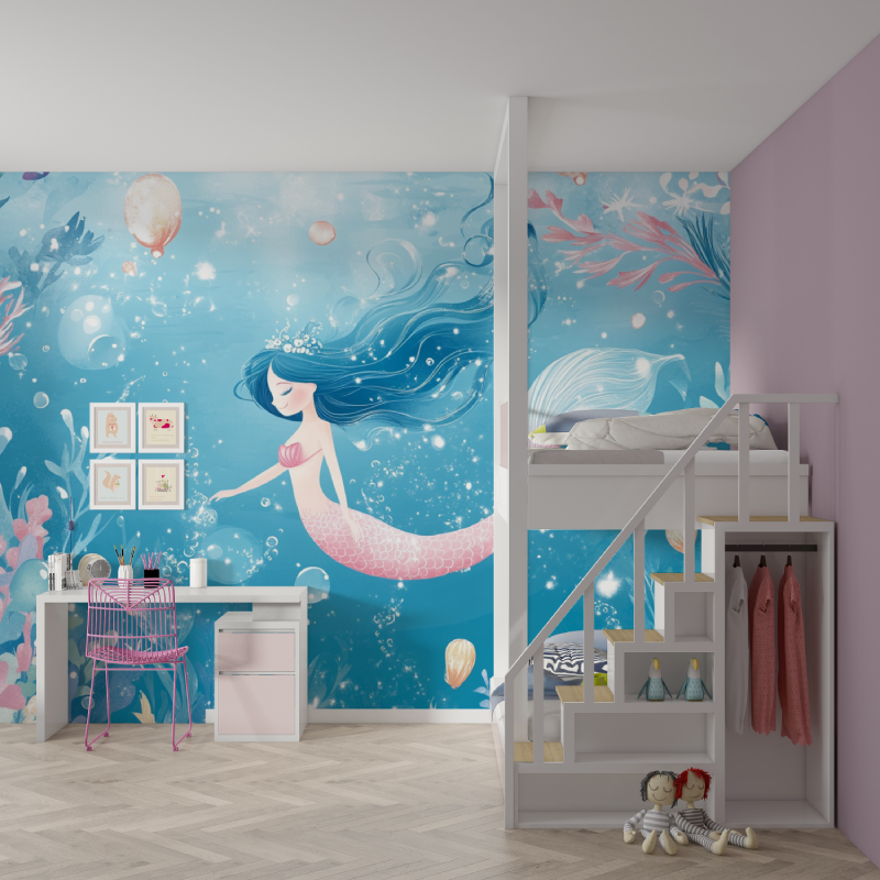 Princess Mermaid Wallpaper | Murals Wallpaper