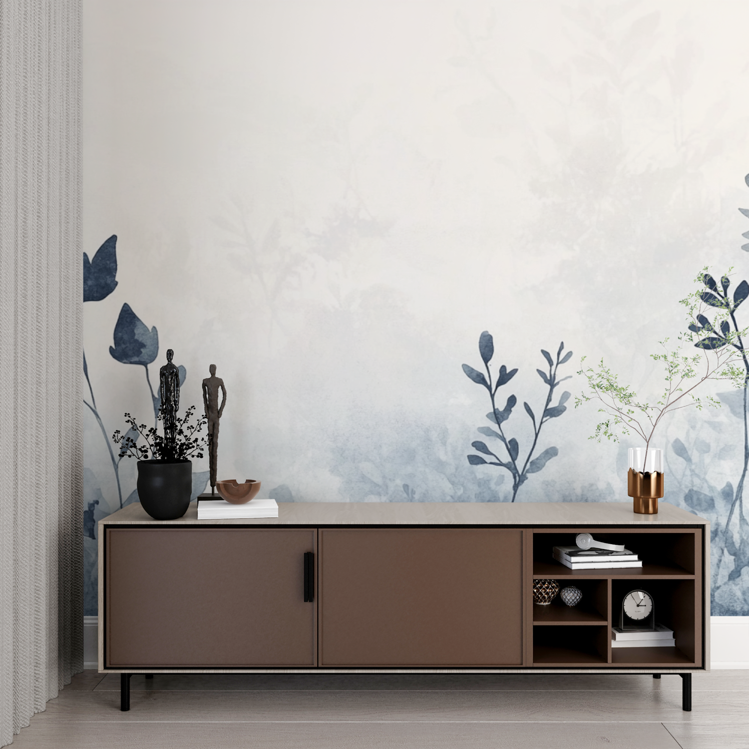 Watercolor Blurred Grass Wallpaper | Murals Wallpaper