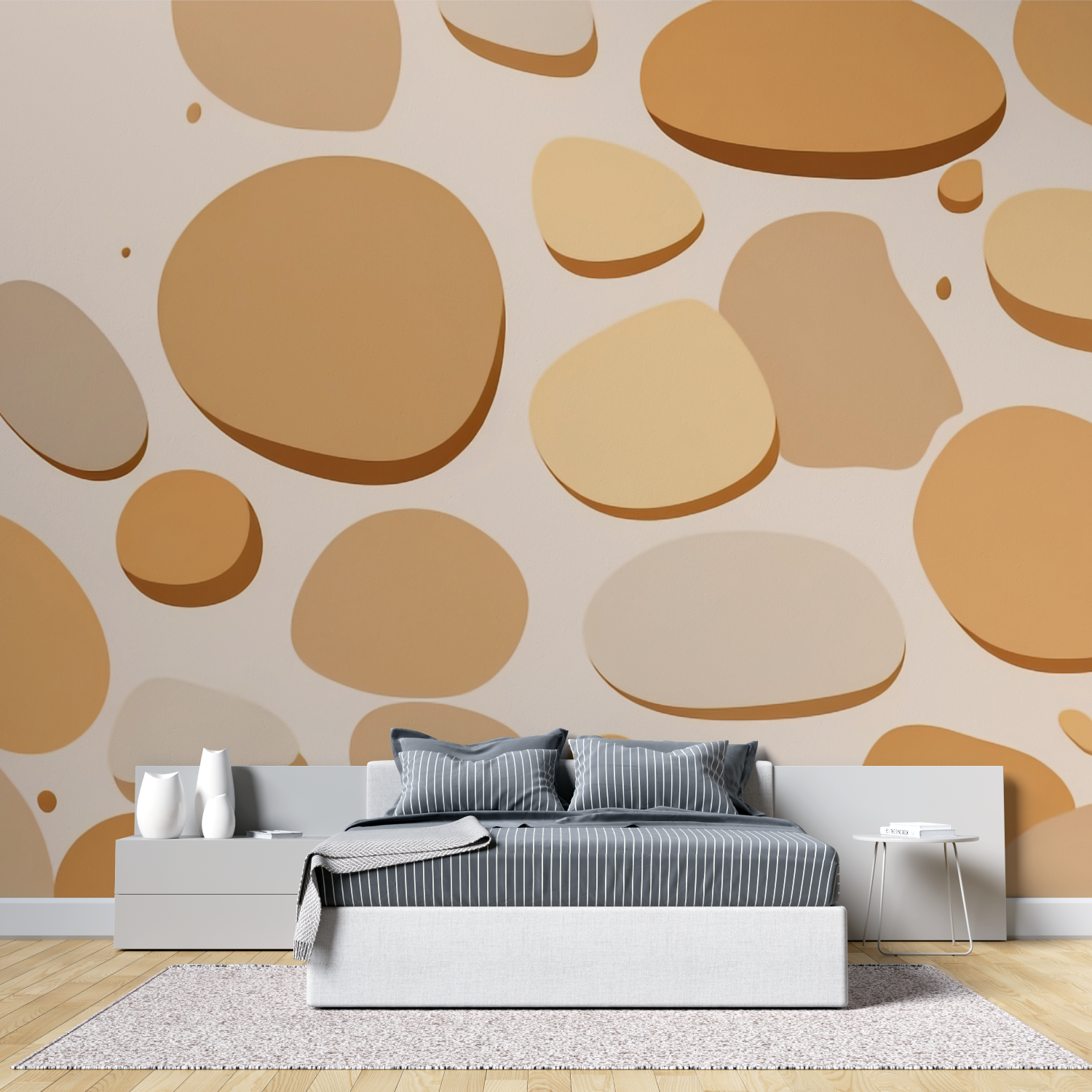Subtle Organic Pebble Cocooning Wallpaper | Murals Wallpaper
