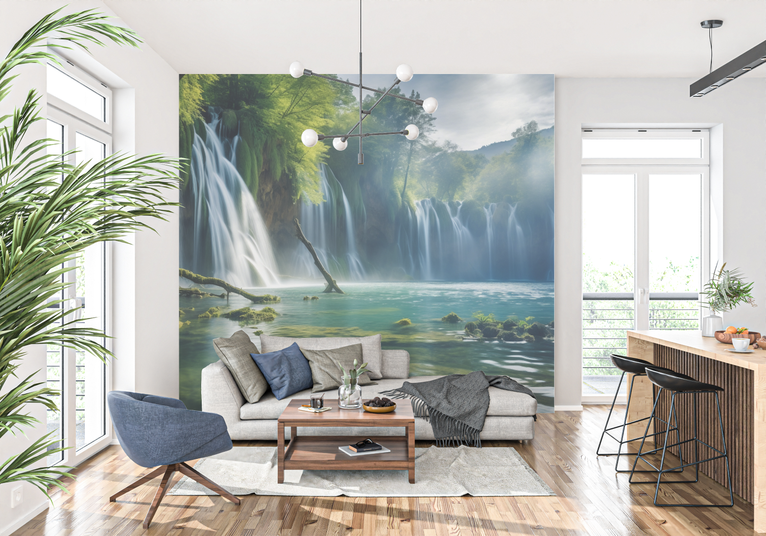 Waterfall Mural Wallpaper | Murals Wallpaper
