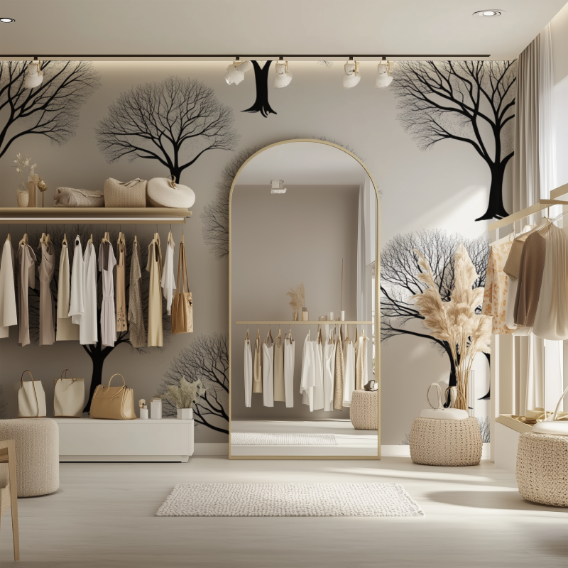 Tree Wallpaper Black and White | Murals Wallpaper