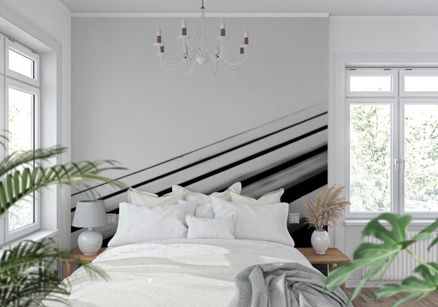 Graphic Black Wallpaper | Murals Wallpaper