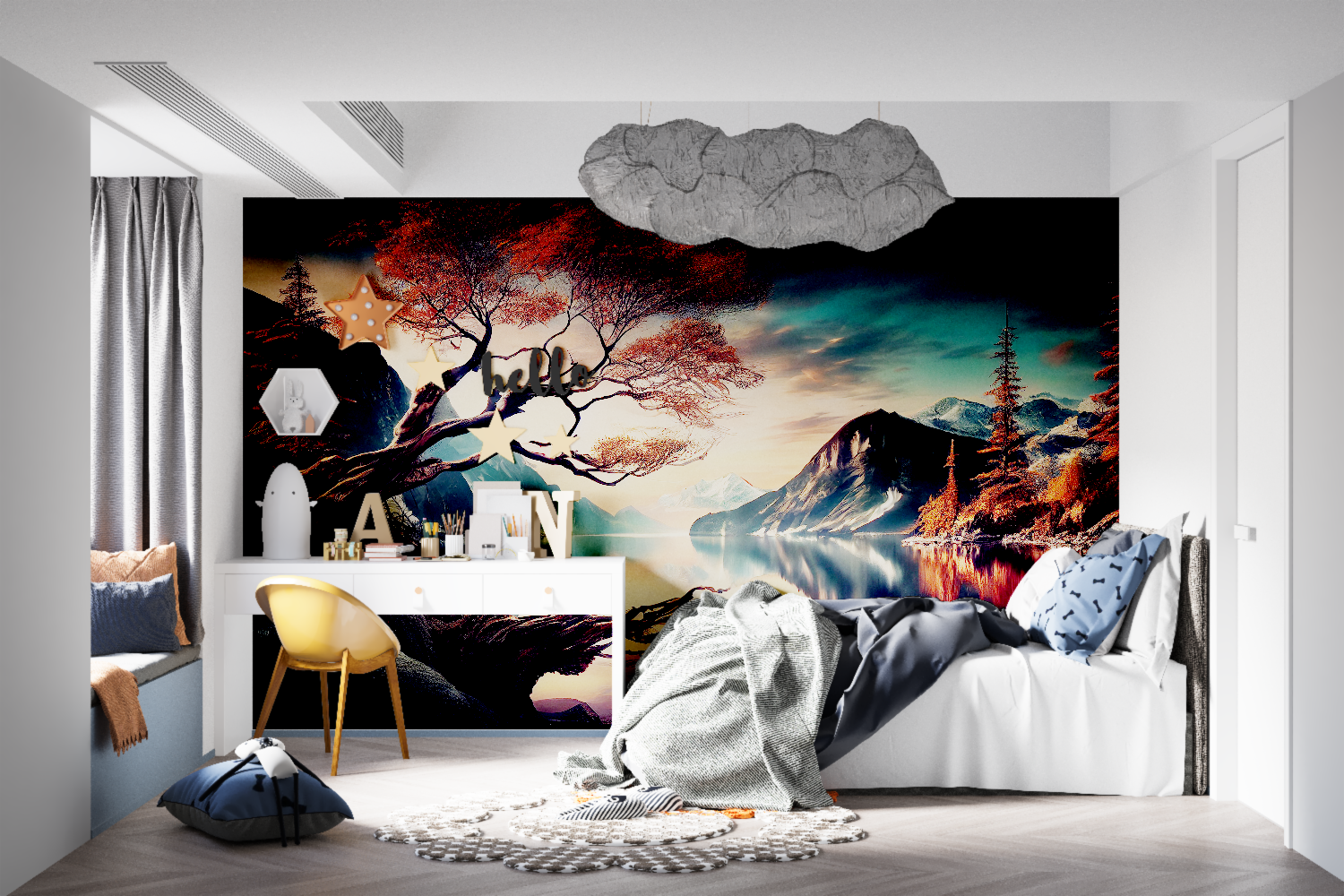 Japanische Zen See Tapete | Wandbilder Tapete