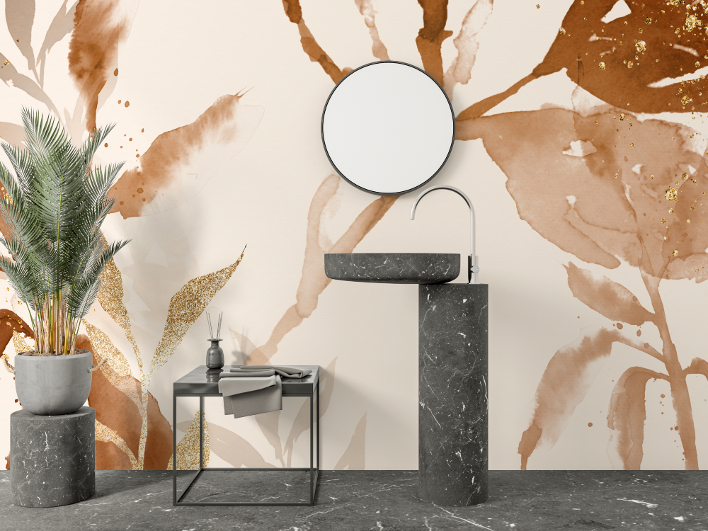 Trendy Bathroom Wallpaper 2024 | Murals Wallpaper