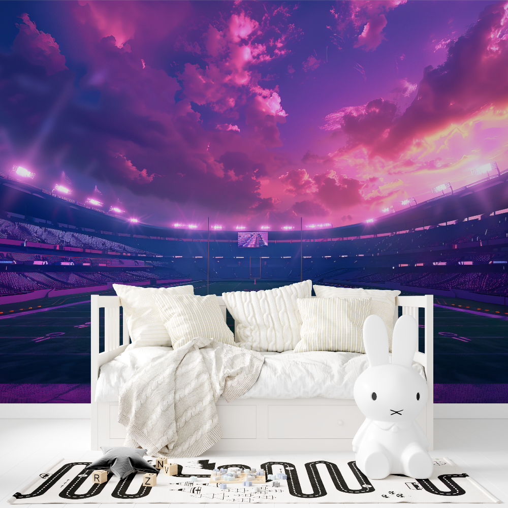 Girl's Soccer Stadium Wallpaper | Murals Wallpaper