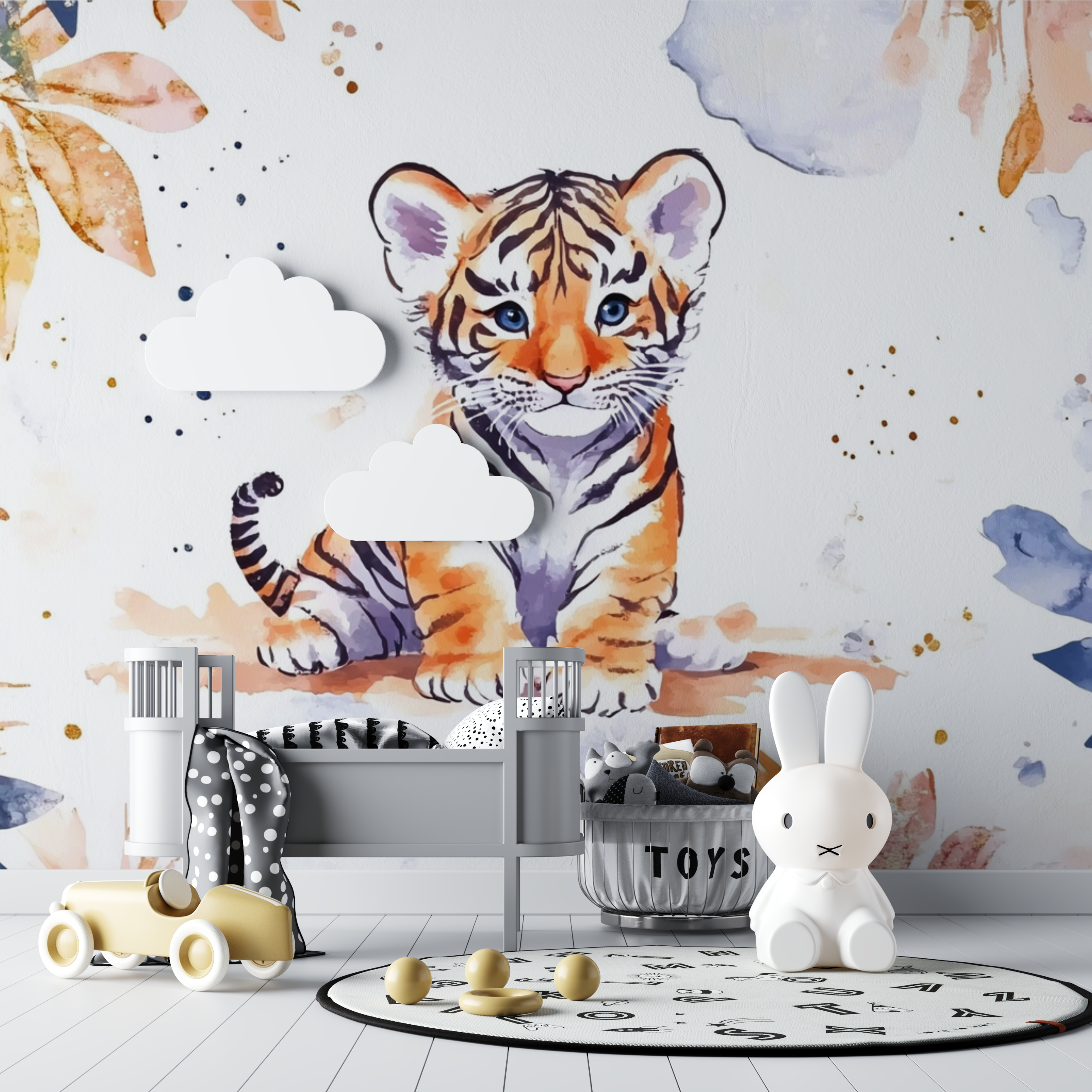Tiger Wallpaper and Enchanted Atmosphere | Murals Wallpaper