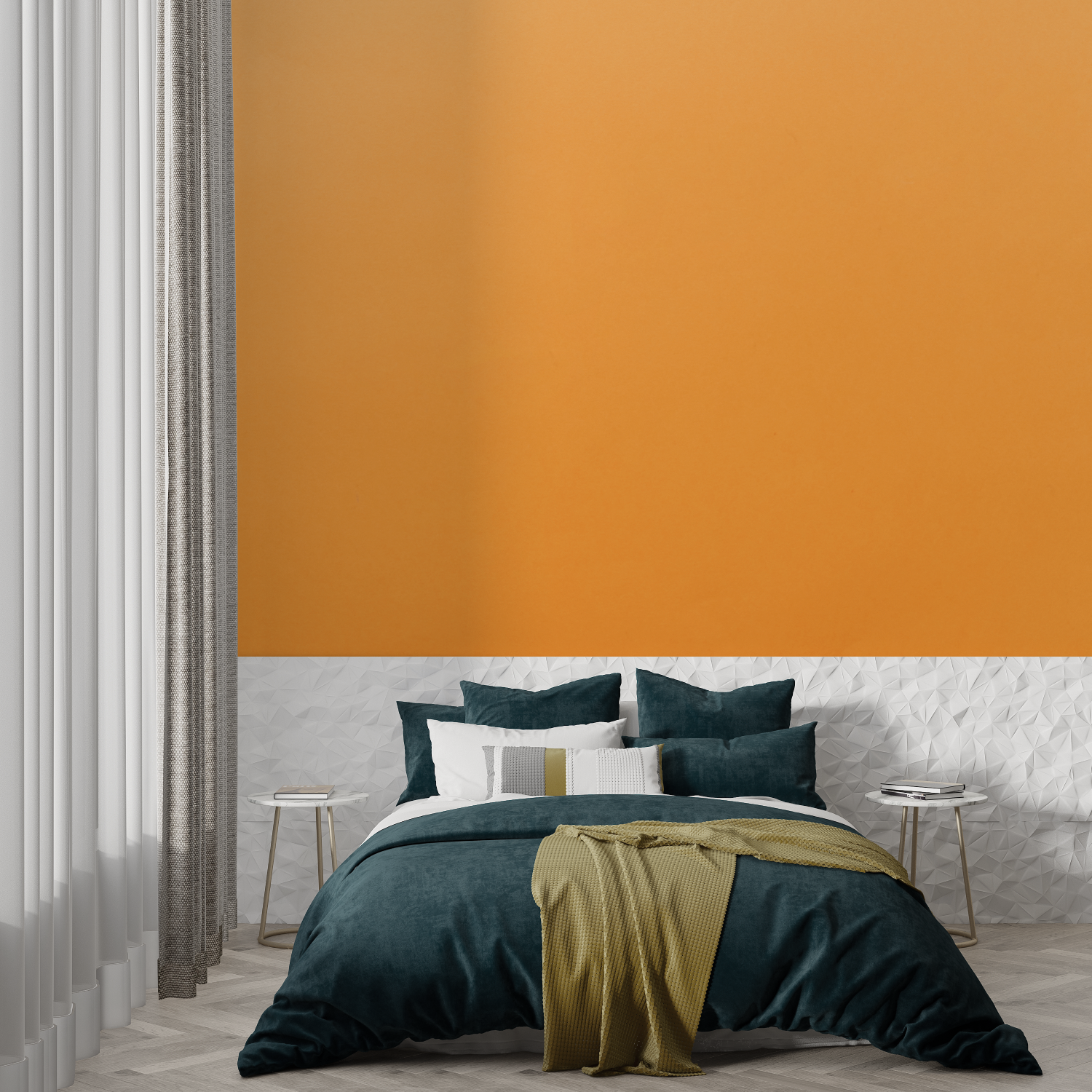 Bright Orange Wallpaper | Murals Wallpaper