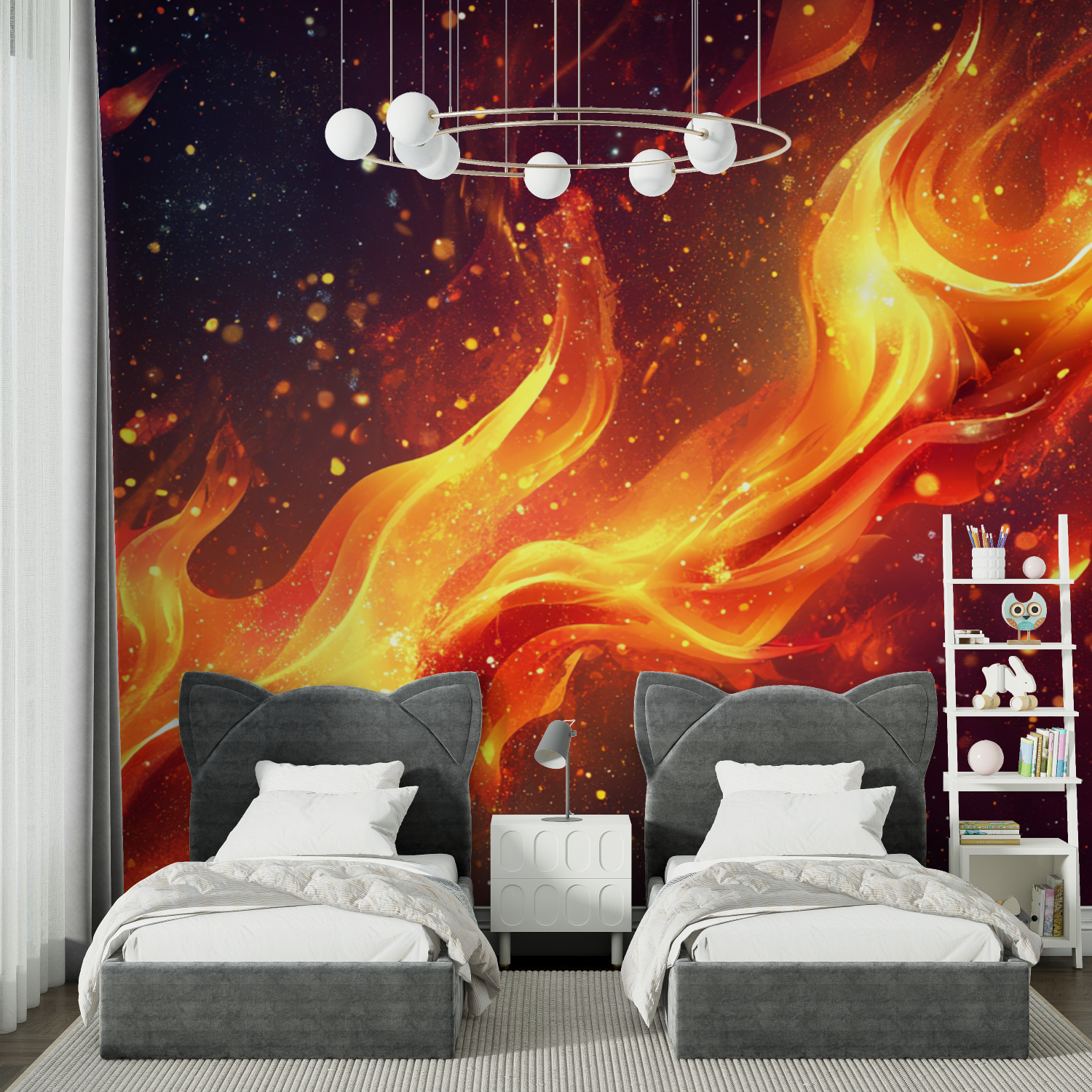 Burning Comet Wallpaper | Murals Wallpaper