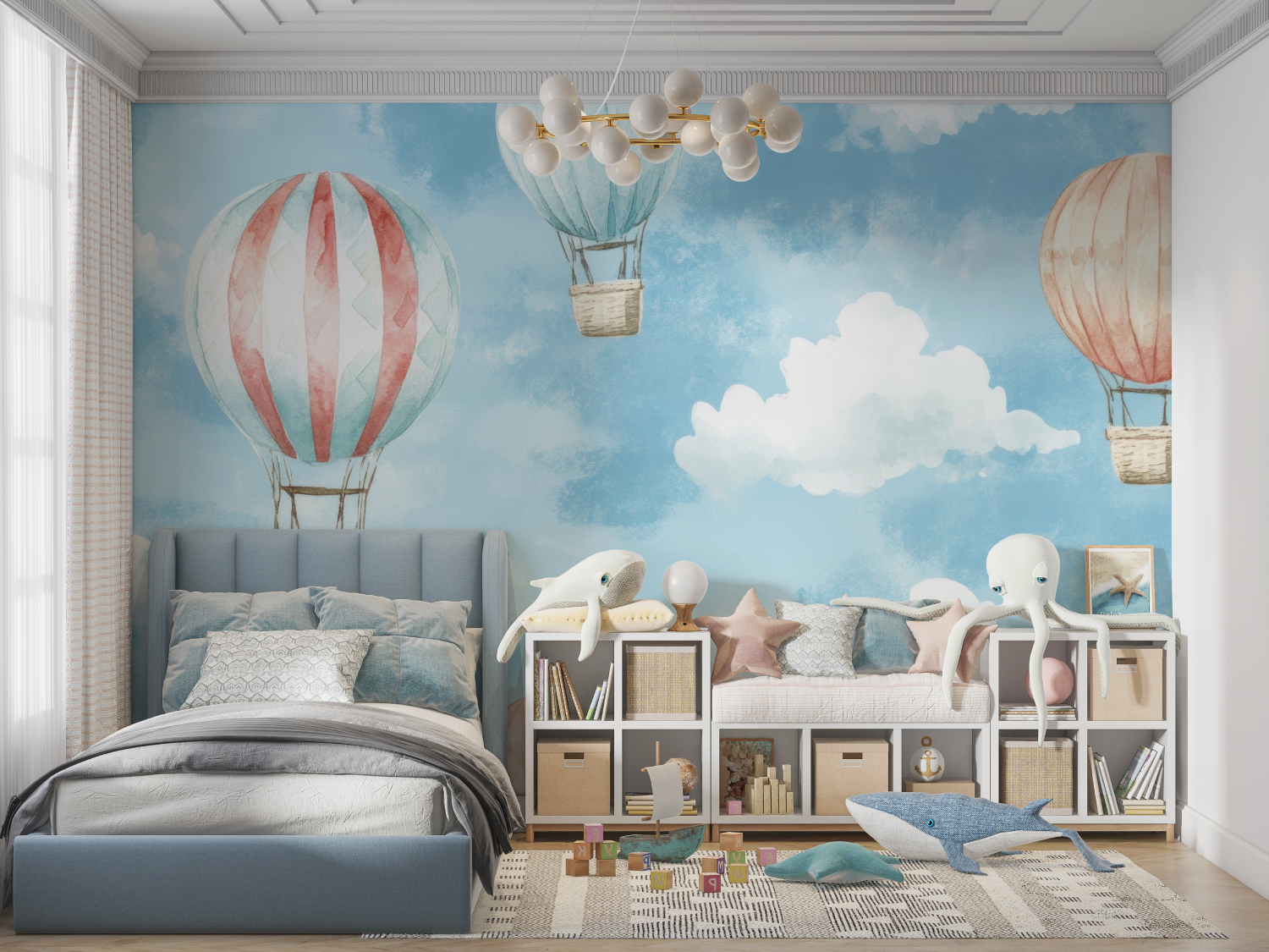 Blue Children's Wallpaper | Murals Wallpaper