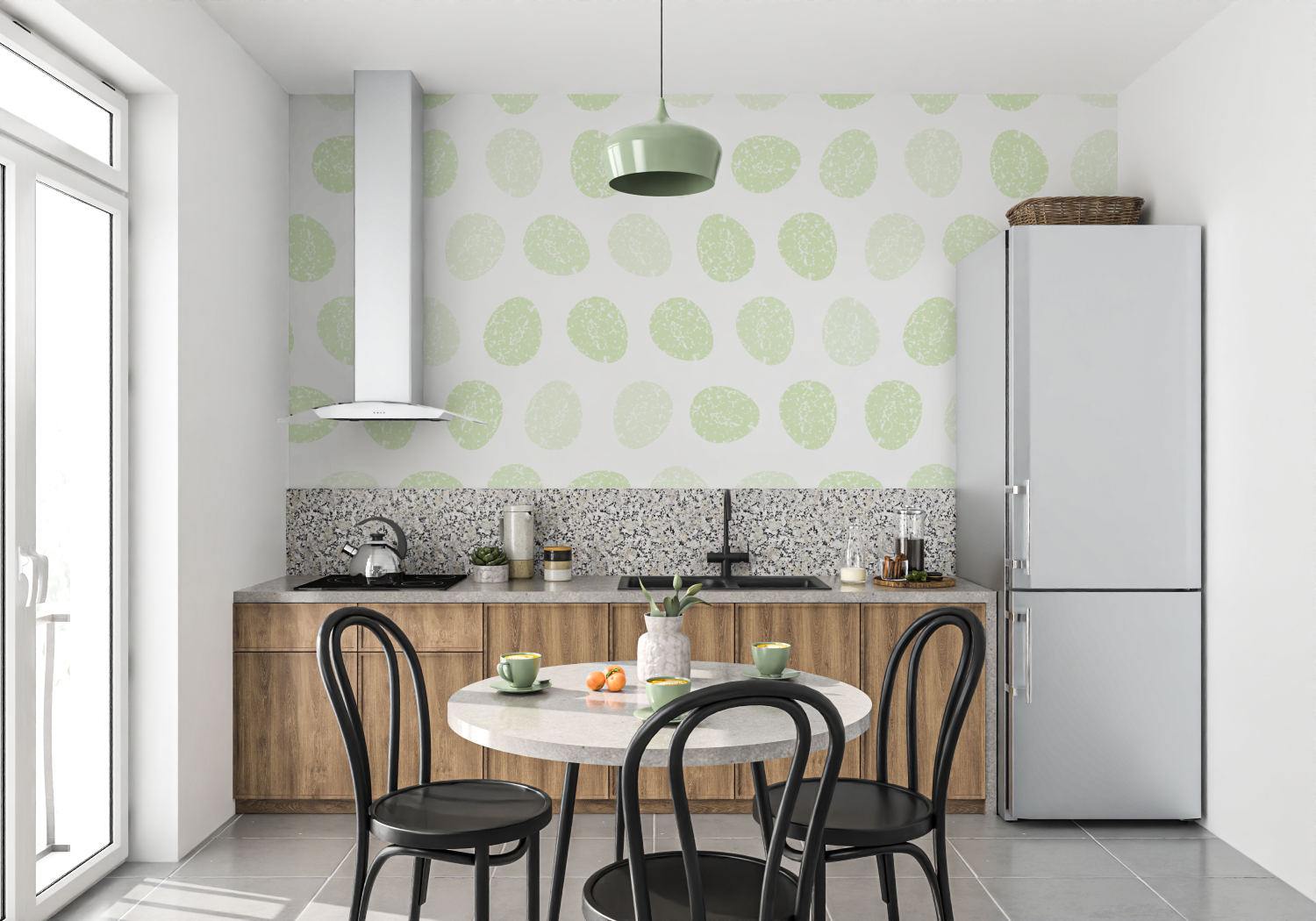 Green Pattern Wallpaper | Murals Wallpaper
