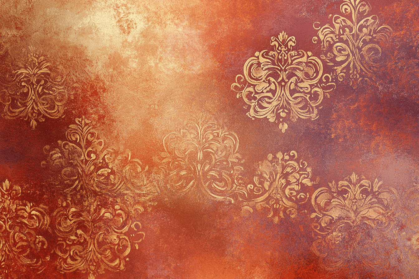 Terracotta and Gold Wallpaper | Murals Wallpaper