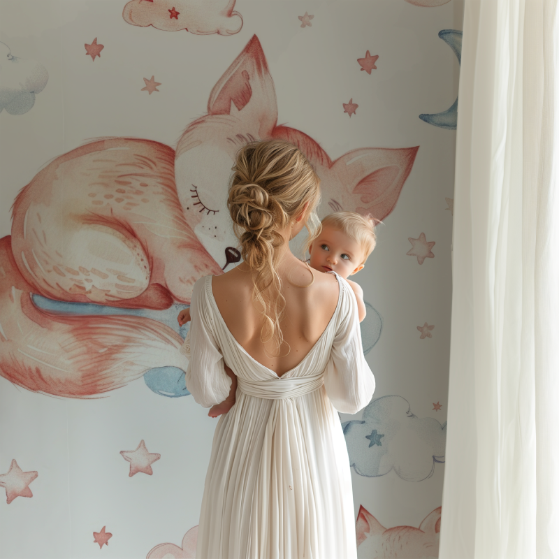 Neu Fuchs Tapete für Kinderzimmer | Wandbilder Tapete