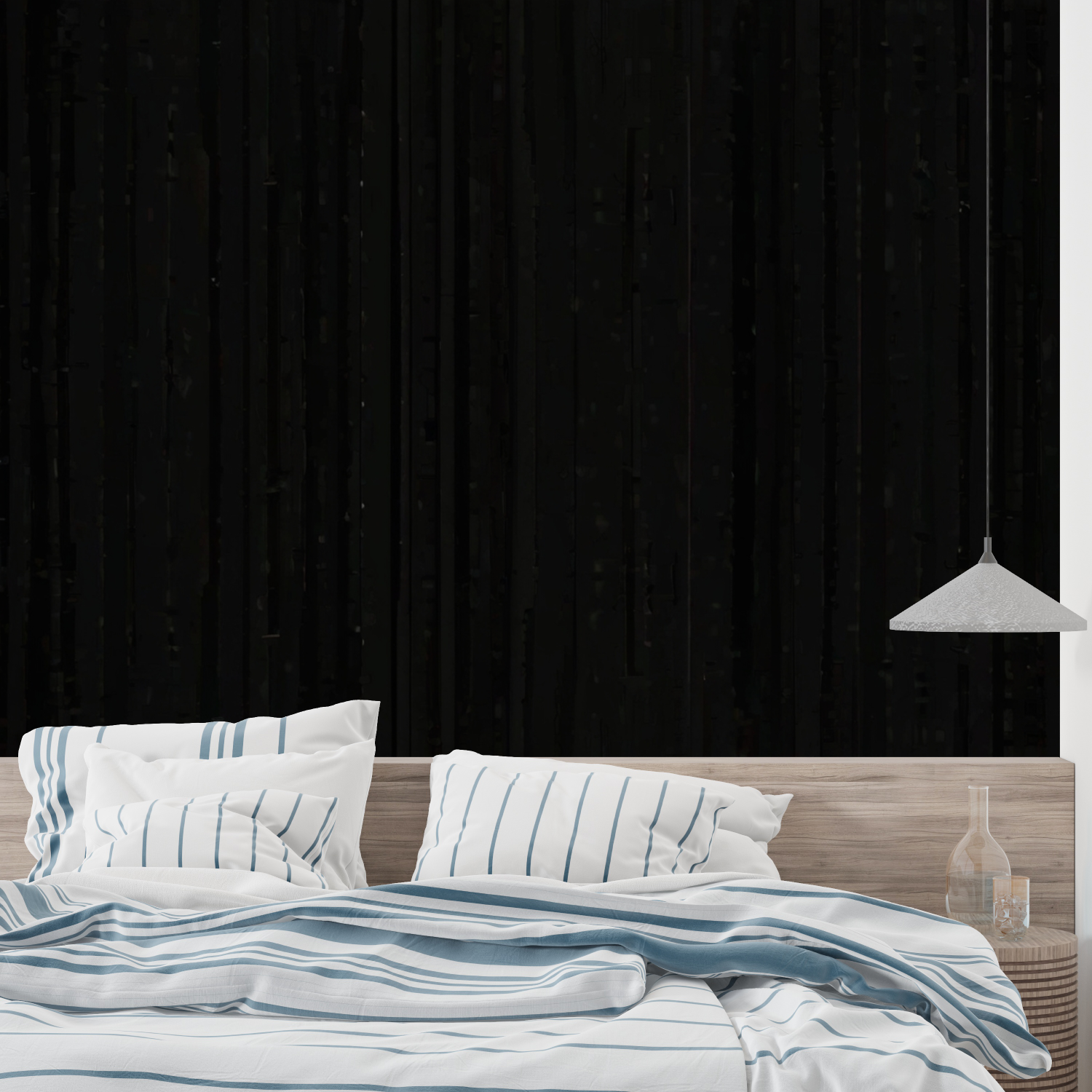 Black Wood Effect Wallpaper | Murals Wallpaper
