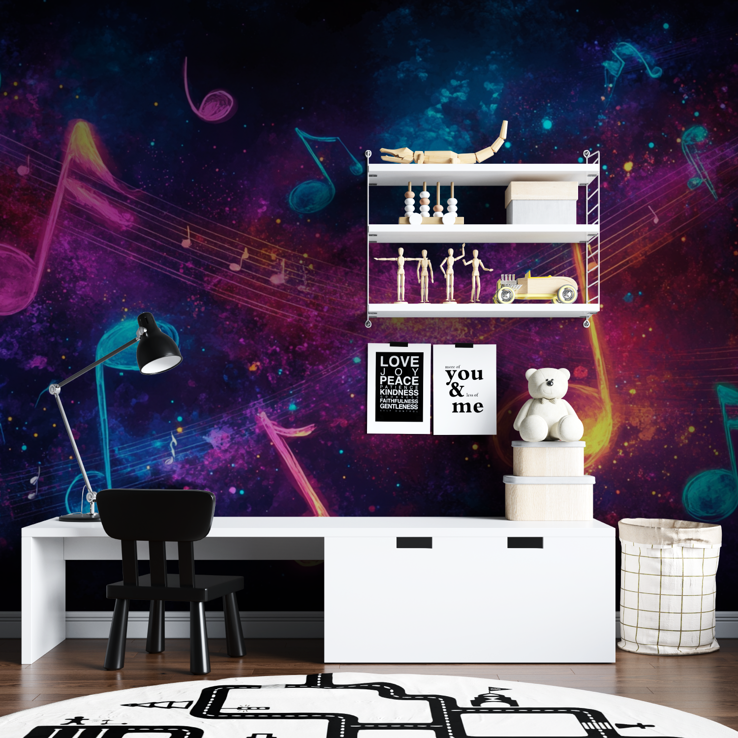 Teen Music Printed Wallpaper | Murals Wallpaper