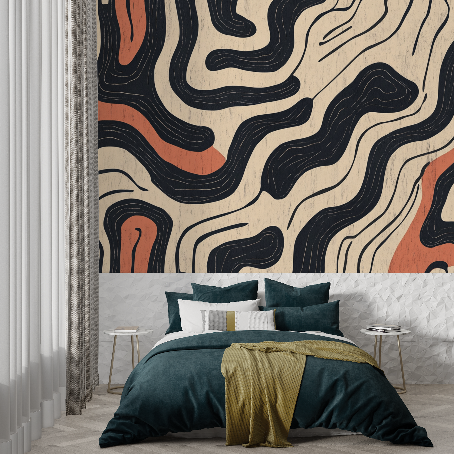 Terracotta Berber Inspired Wallpaper | Murals Wallpaper