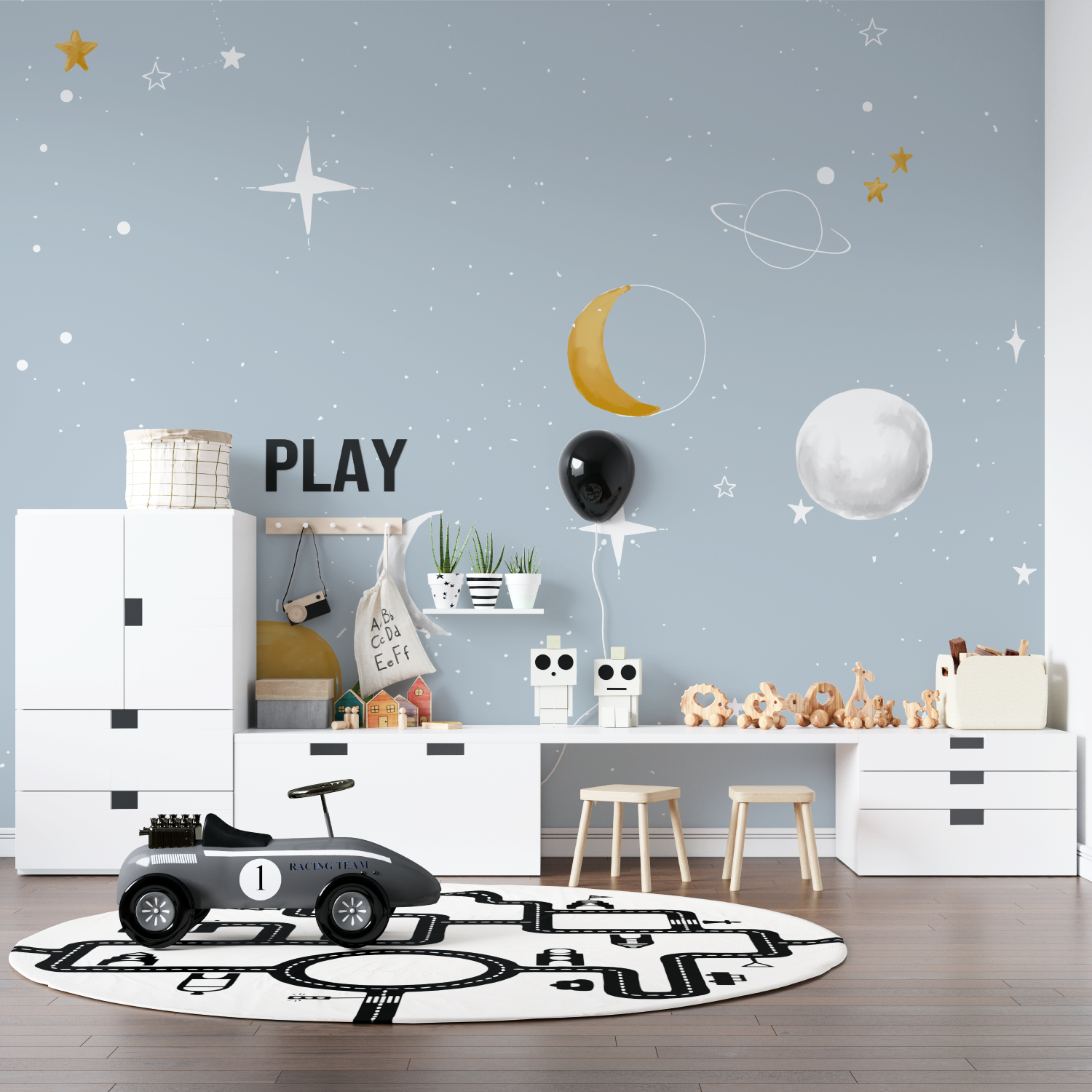 Kids Moon Wallpaper | Murals Wallpaper