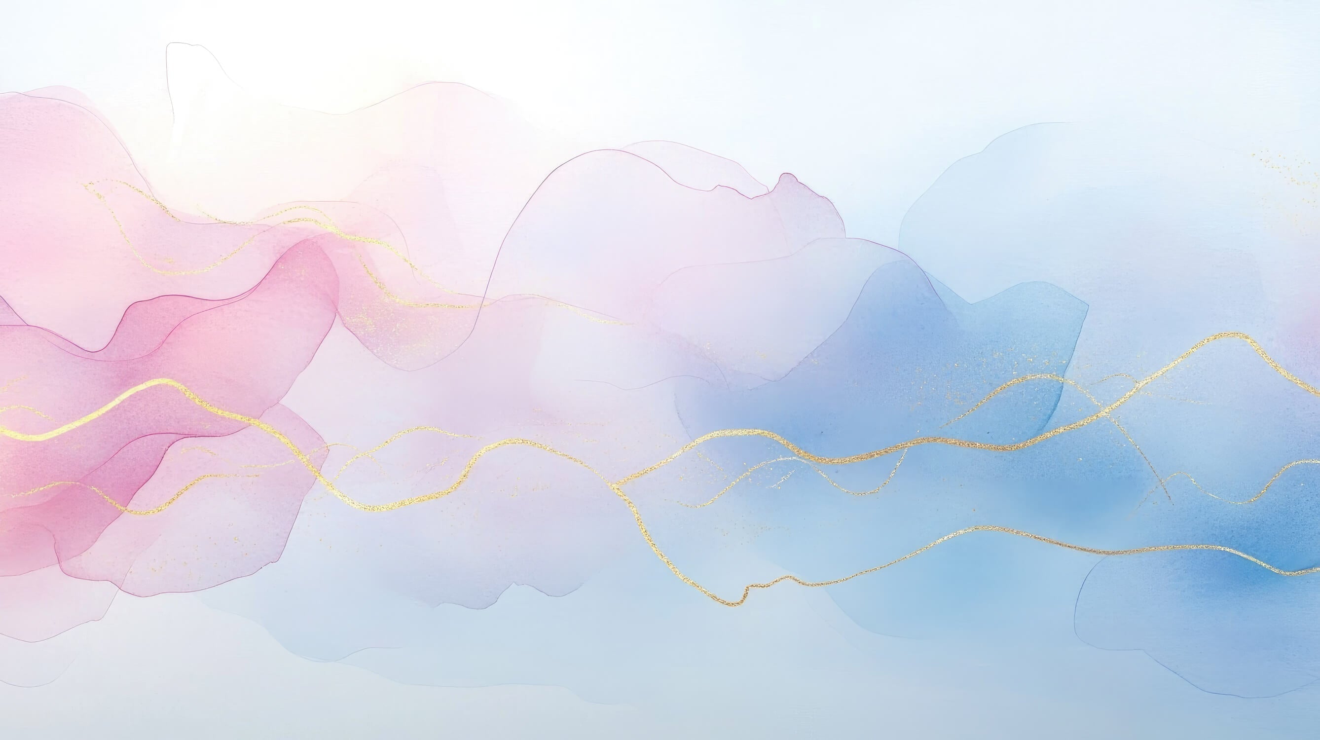 Watercolor Rose Gold Wallpaper | Murals Wallpaper