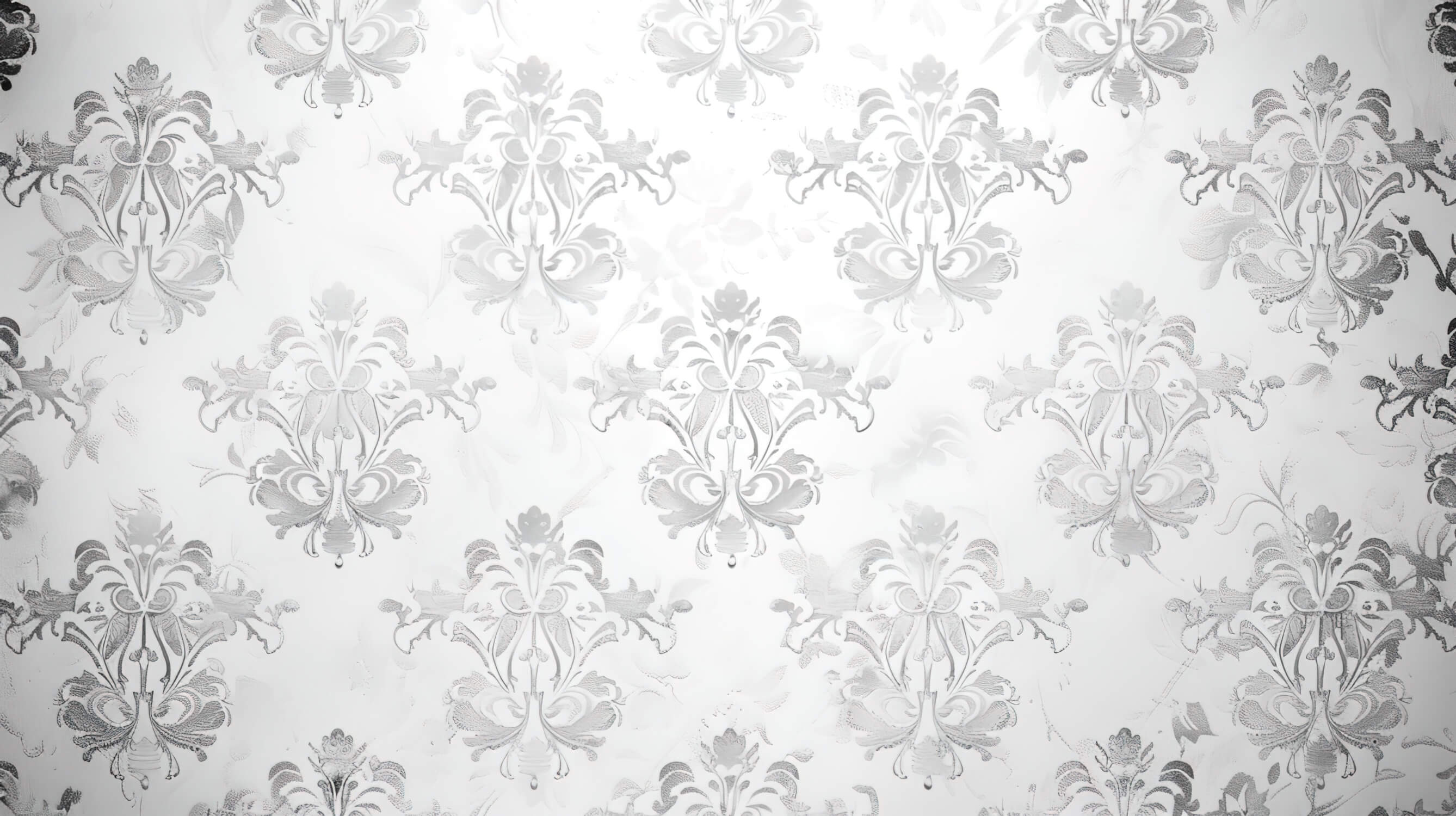 Gray Baroque Wallpaper | Murals Wallpaper