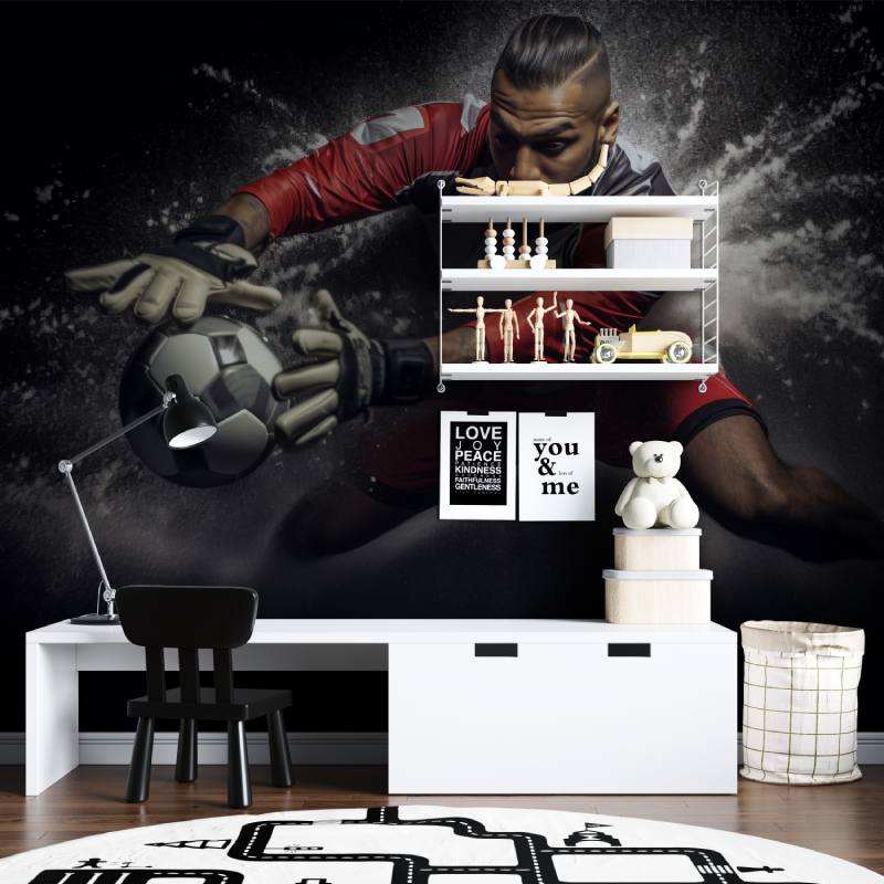 Jungen Graffiti Fußball Tapete | Wandbilder Tapete