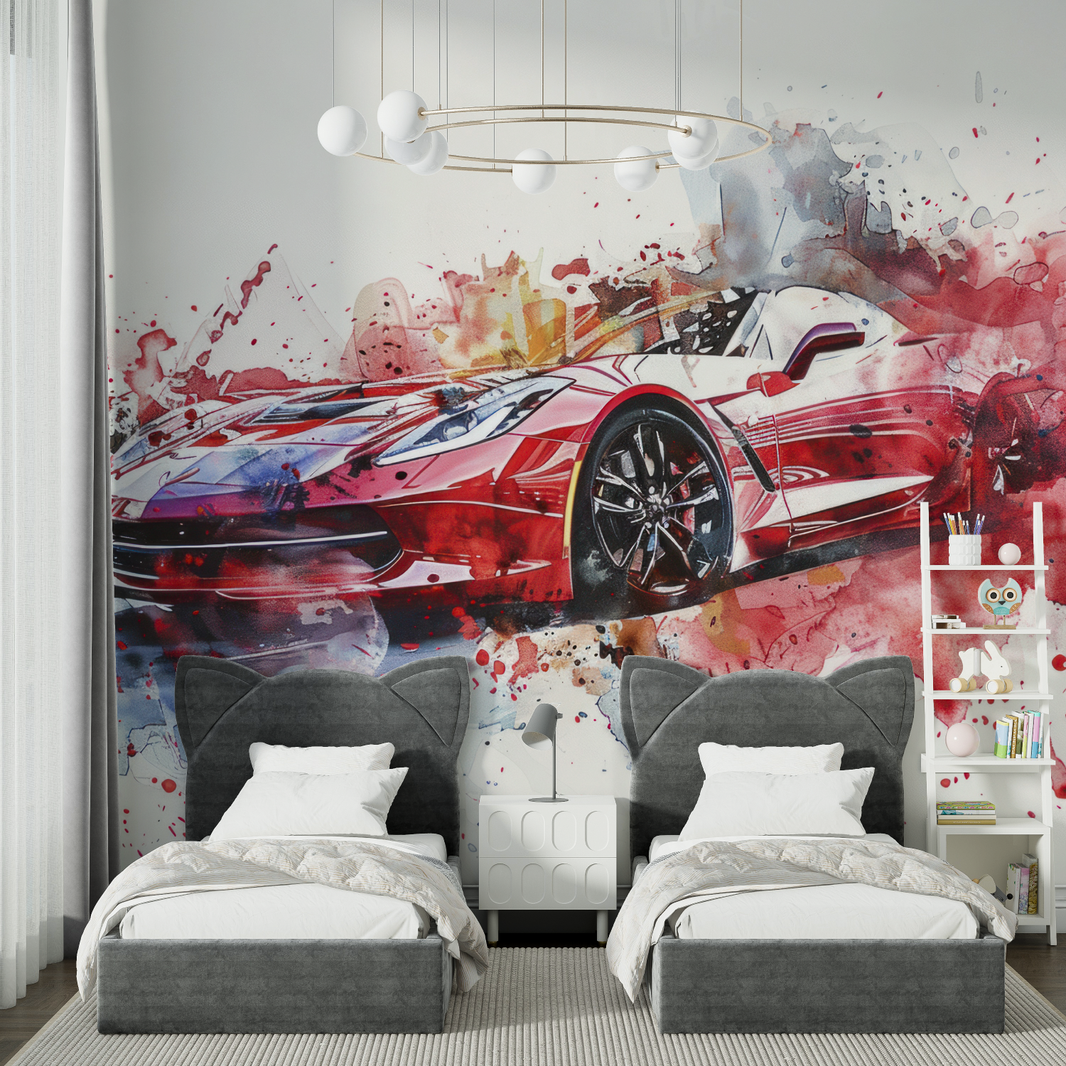 Giant Car Poster Wallpaper | Murals Wallpaper