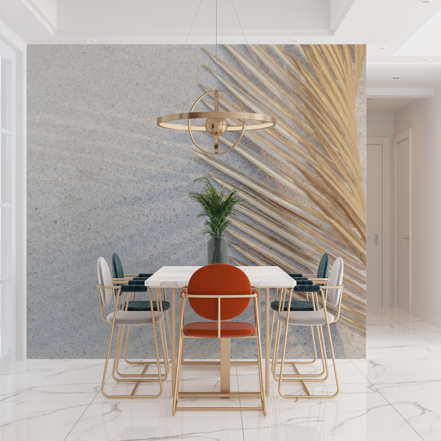 Cocooning Effect Wallpaper for Living Room | Murals Wallpaper