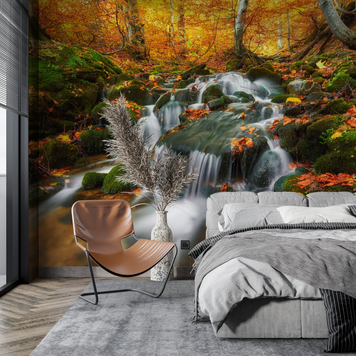 Waterfall Stream Wallpaper | Murals Wallpaper