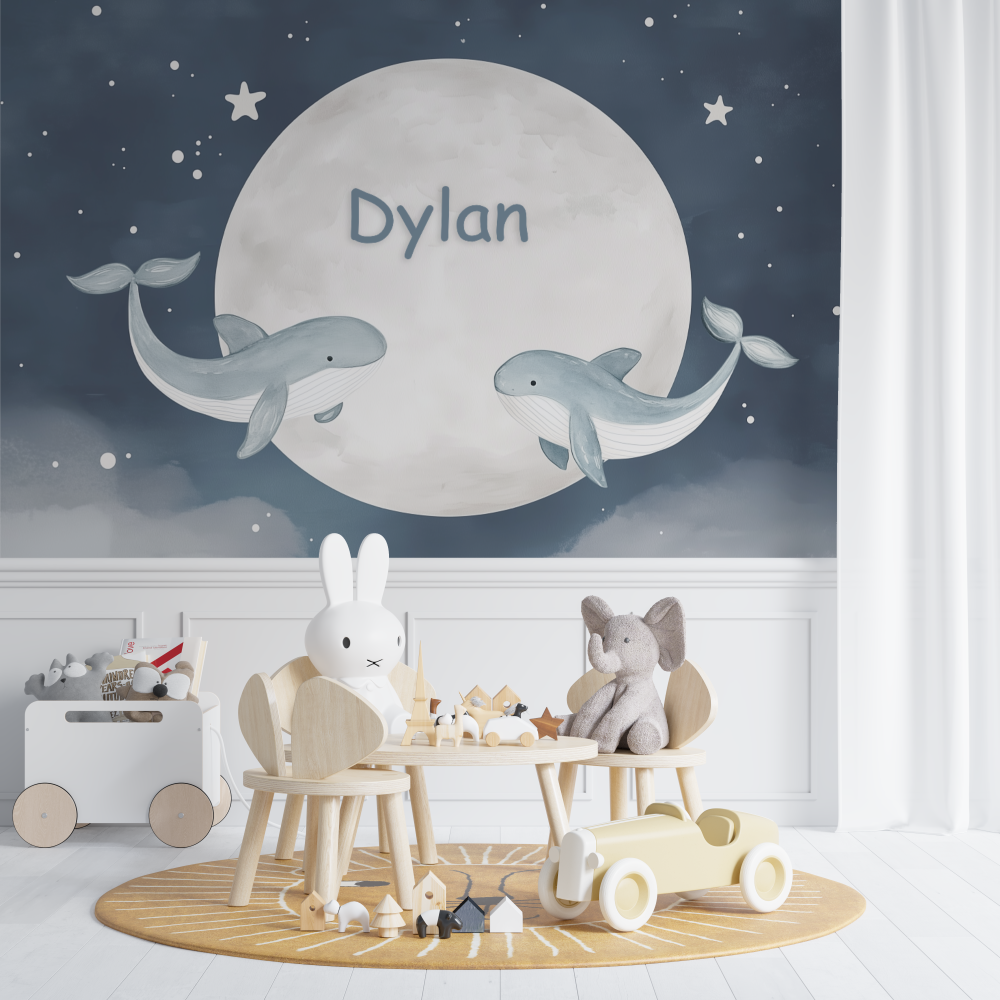 Whale Name Wallpaper | Murals Wallpaper