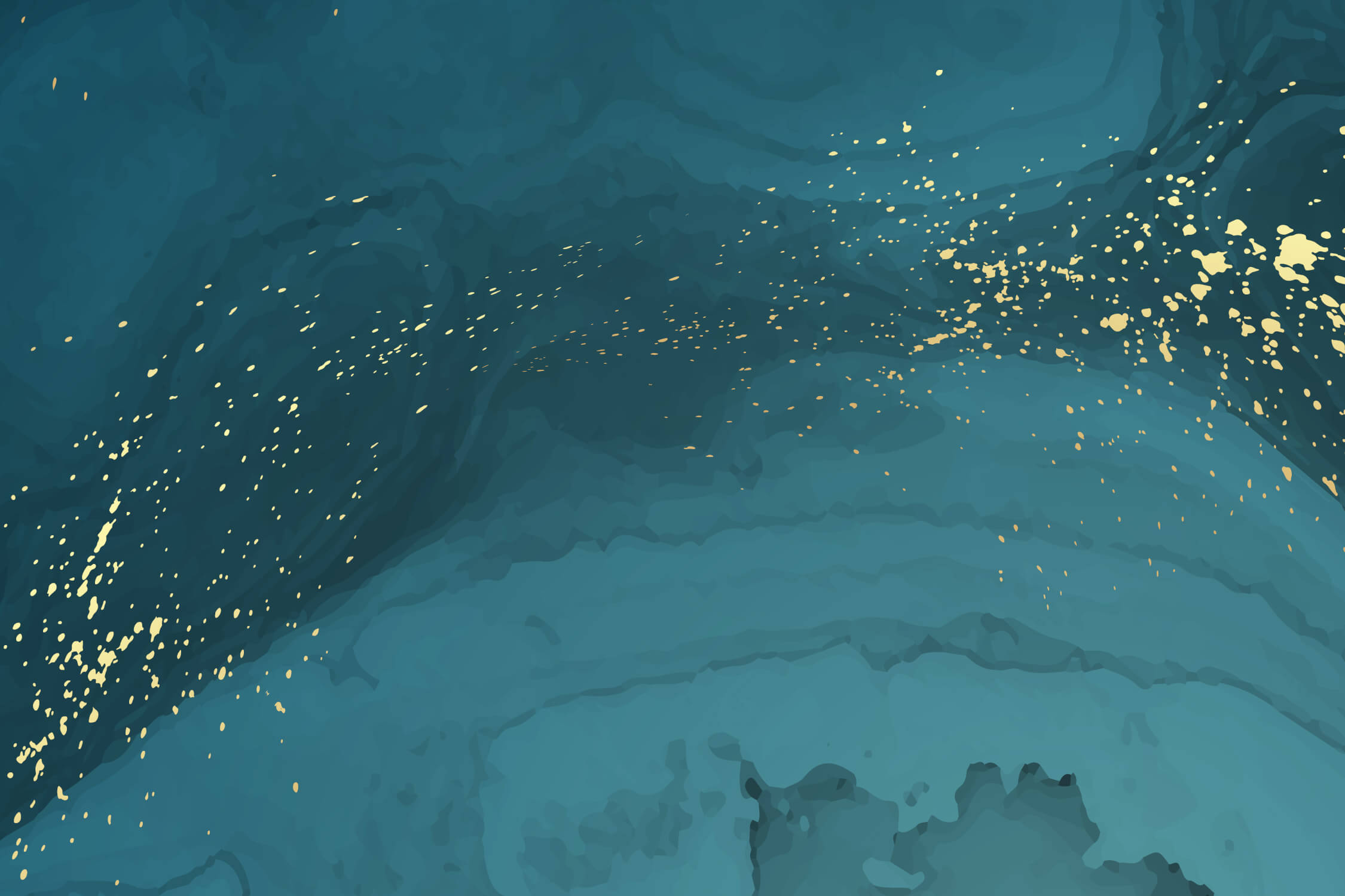 Teal Gold Wallpaper | Murals Wallpaper