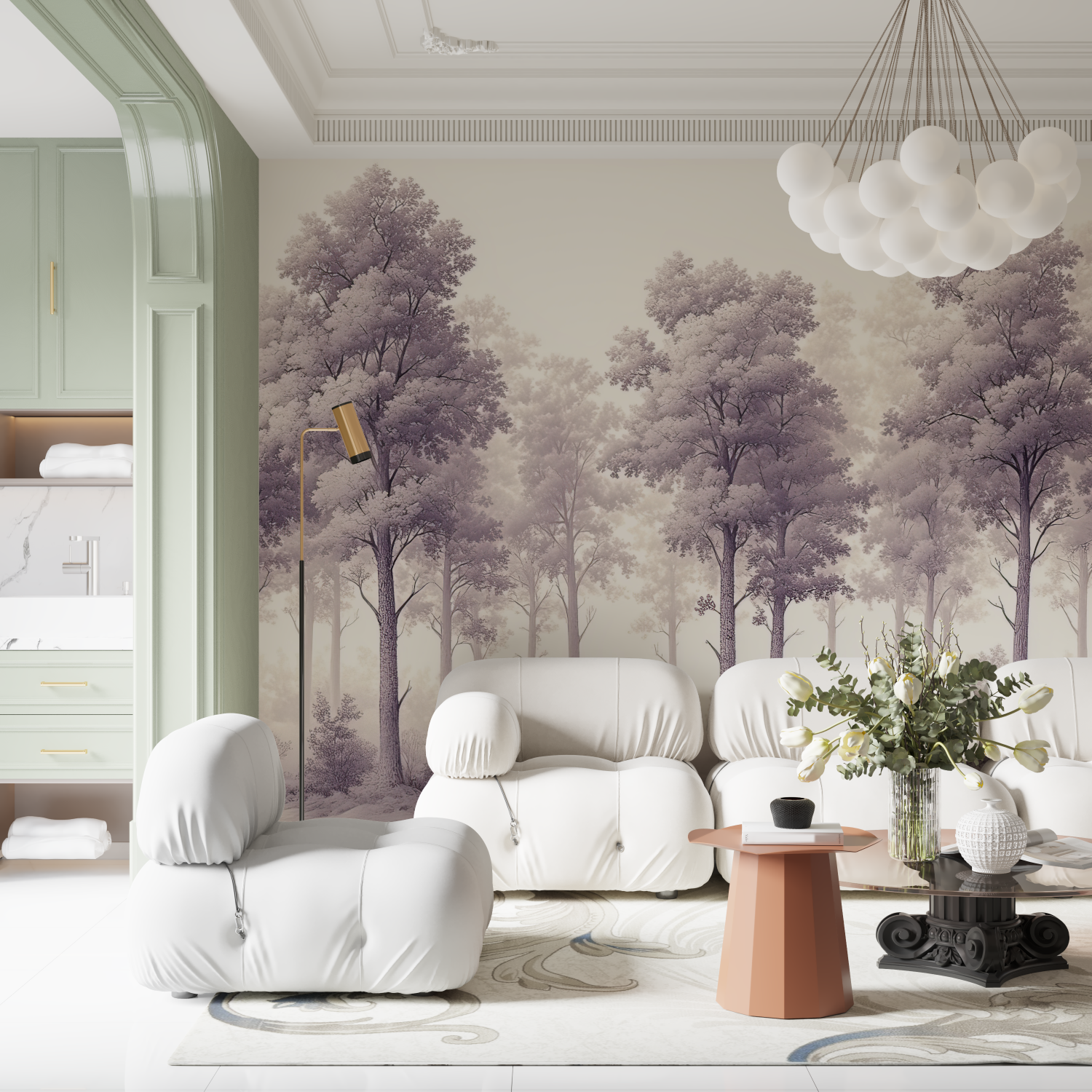 Purple Tree Wallpaper | Murals Wallpaper