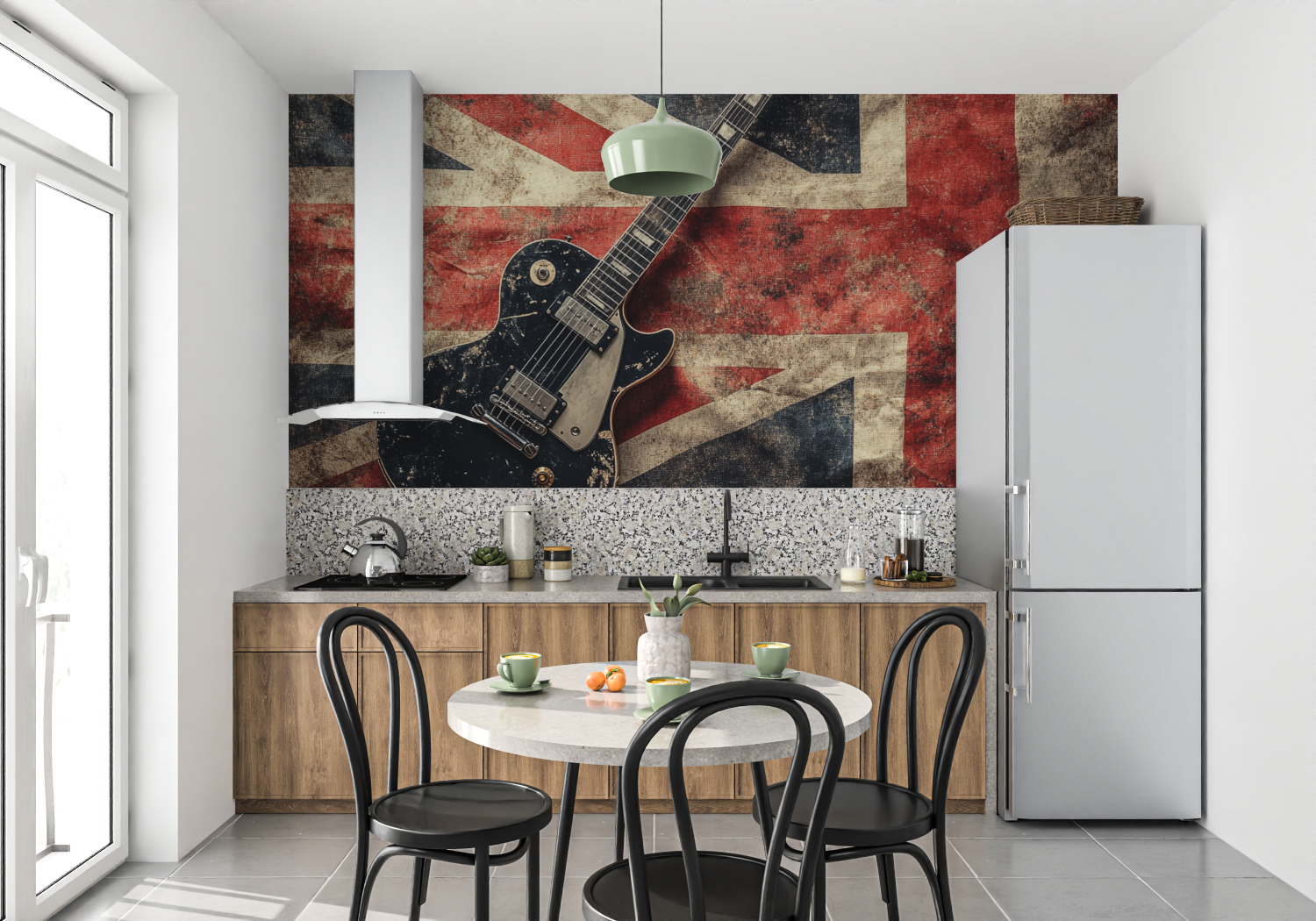 Union Jack Guitar Wallpaper | Murals Wallpaper