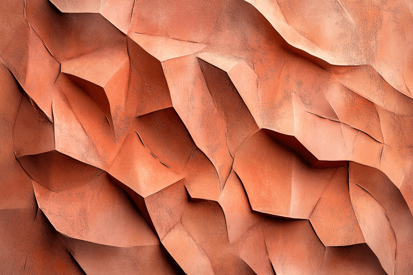 Terracotta Textured Plaster Wallpaper | Murals Wallpaper