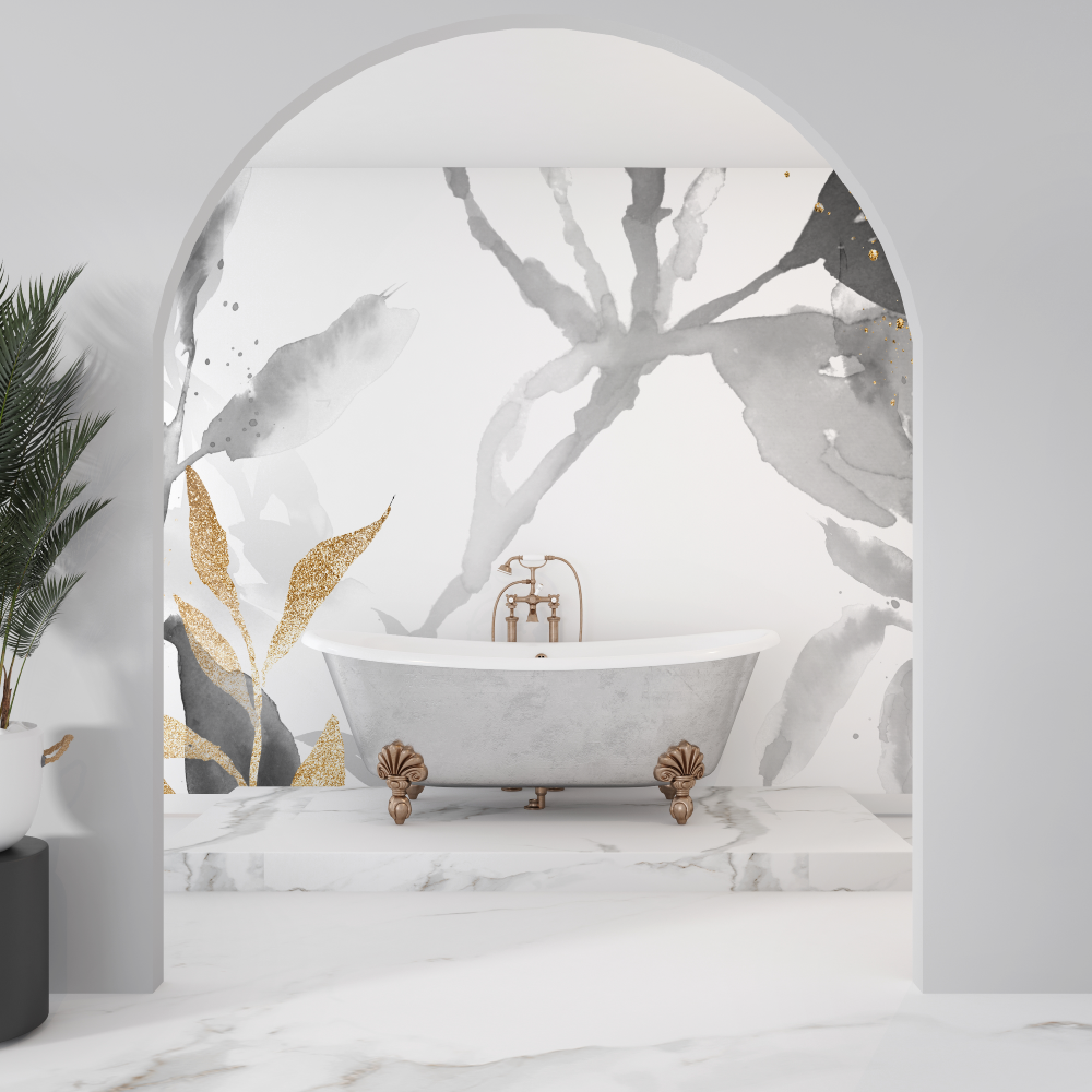 Bamboo Design Wallpaper for Bathroom | Murals Wallpaper